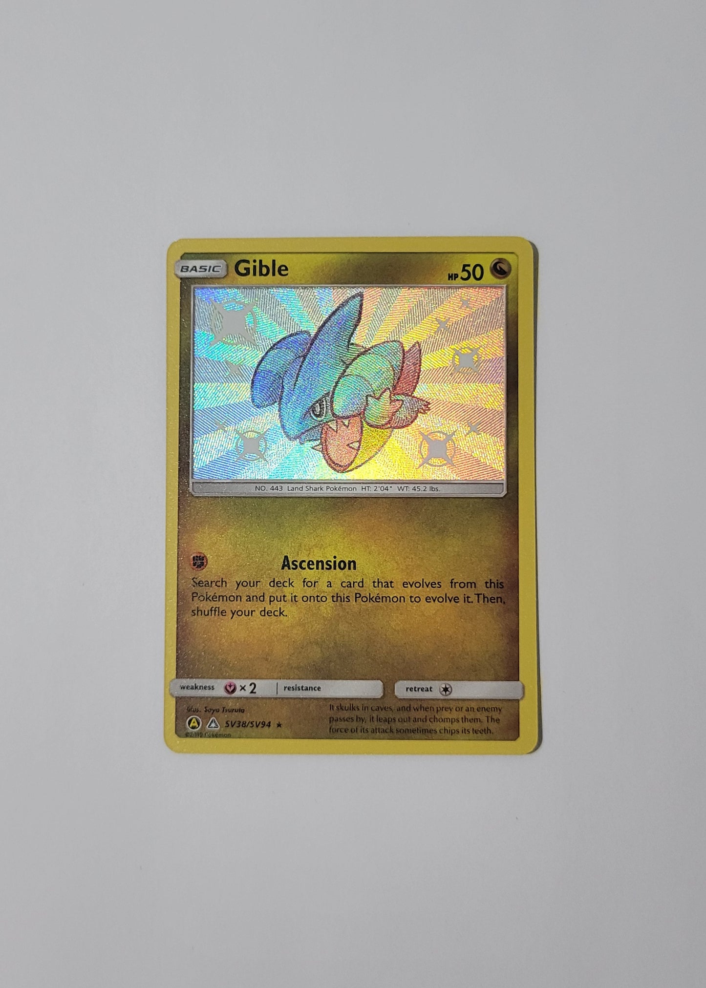 Gible SV38/SV94 - Hidden Fates: Shiny Vault