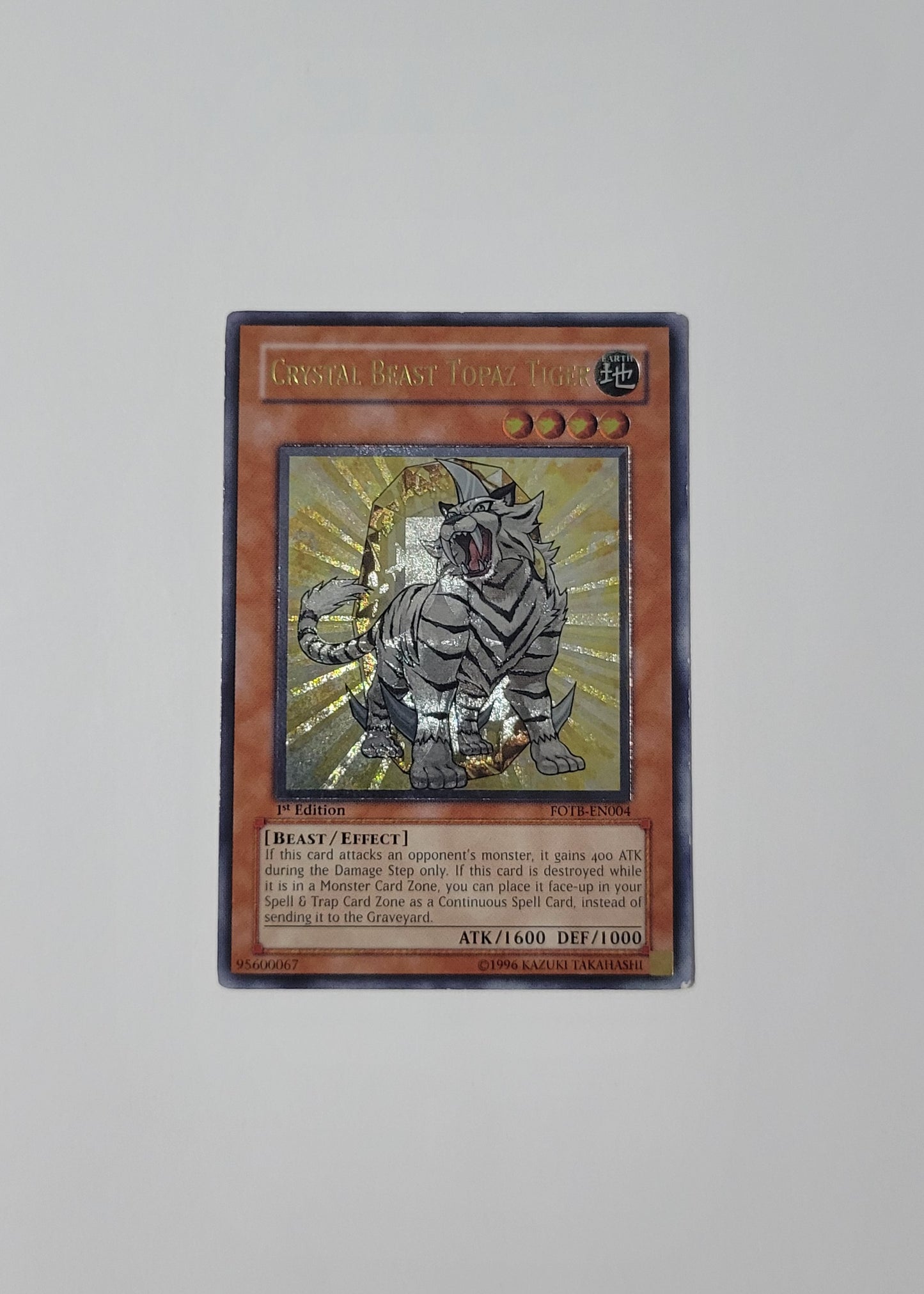 Crystal Beast Topaz Tiger FOTB-EN004 - Force of the Breaker