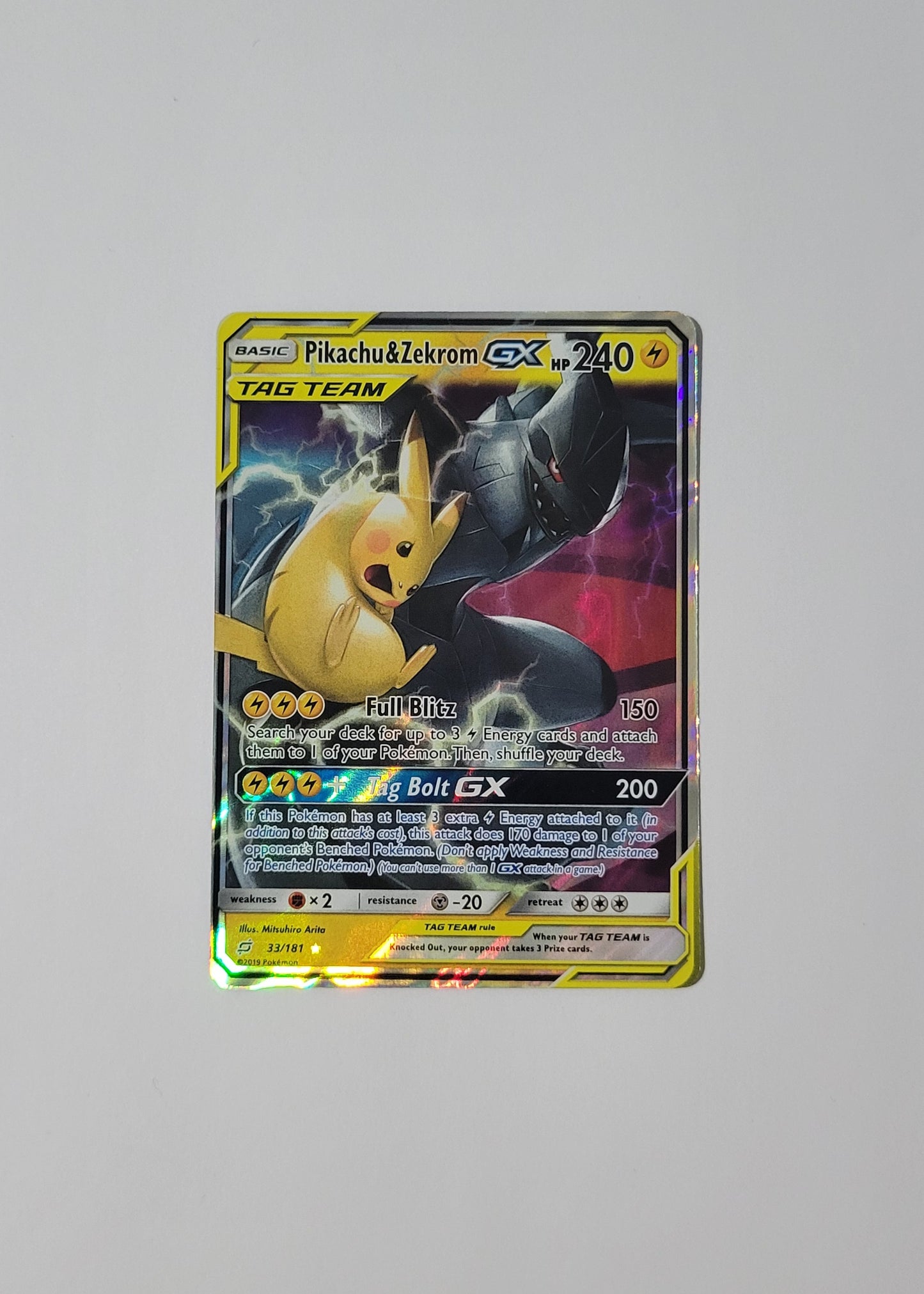 Pikachu & Zekrom GX 33/181 - Team Up
