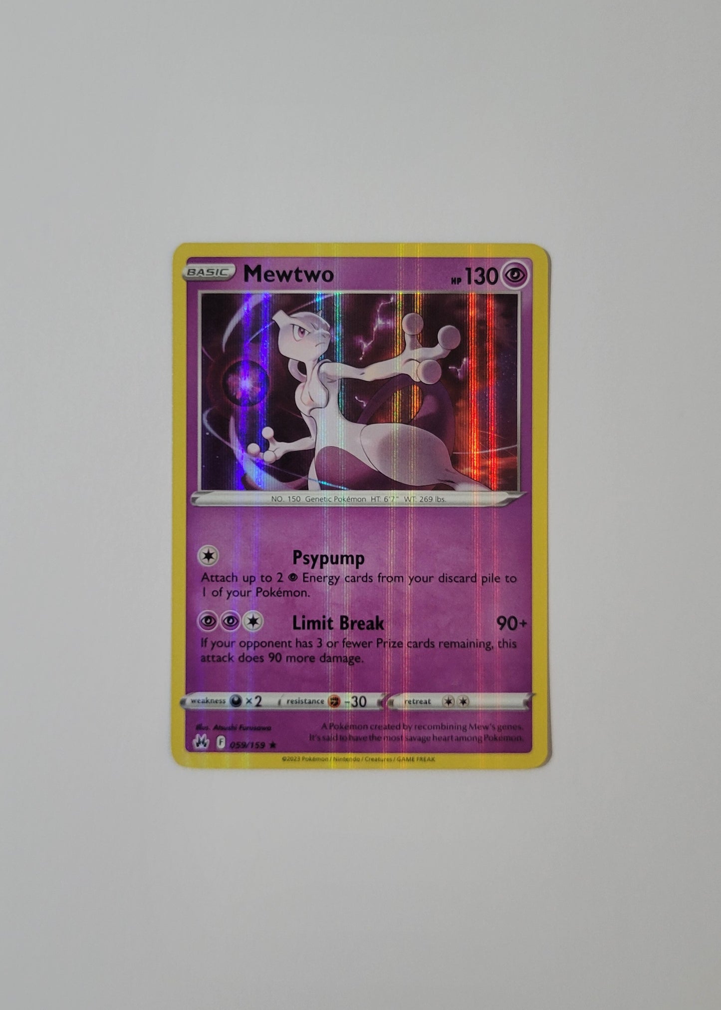 Mewtwo 059/159 (Holo) - Crown Zenith