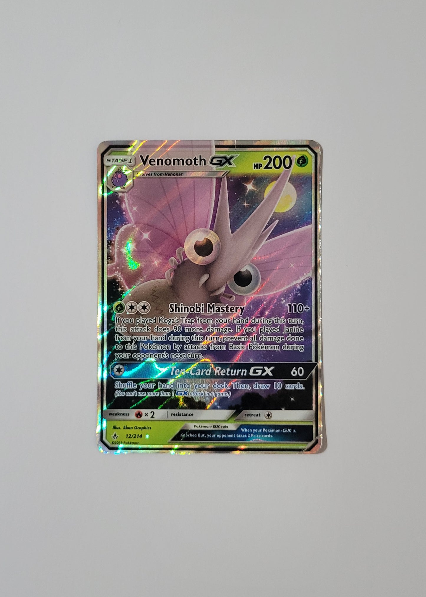 Venomoth GX 12/214 - Unbroken Bonds