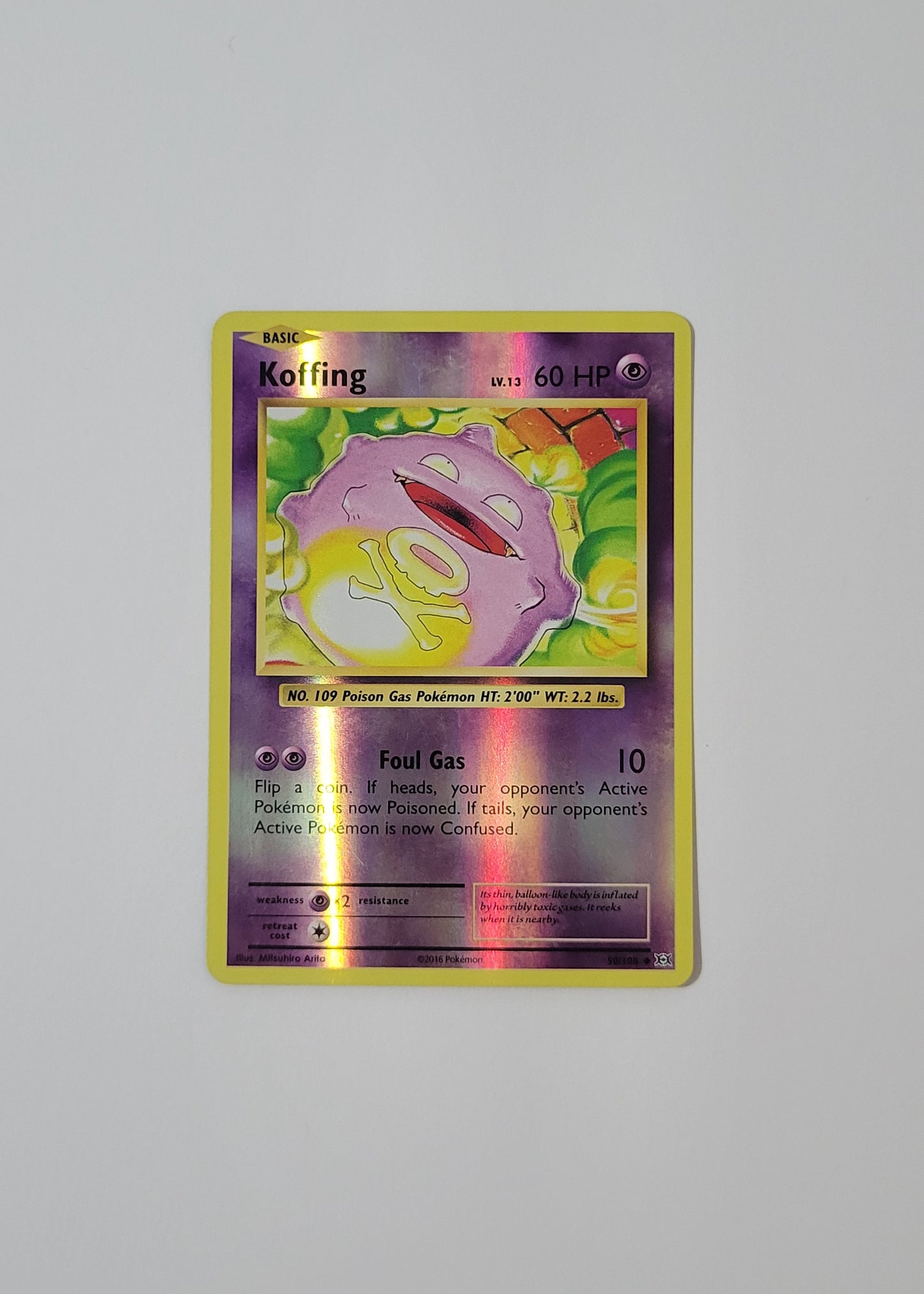 Koffing 50/108 (Reverse Holo) - Evolutions