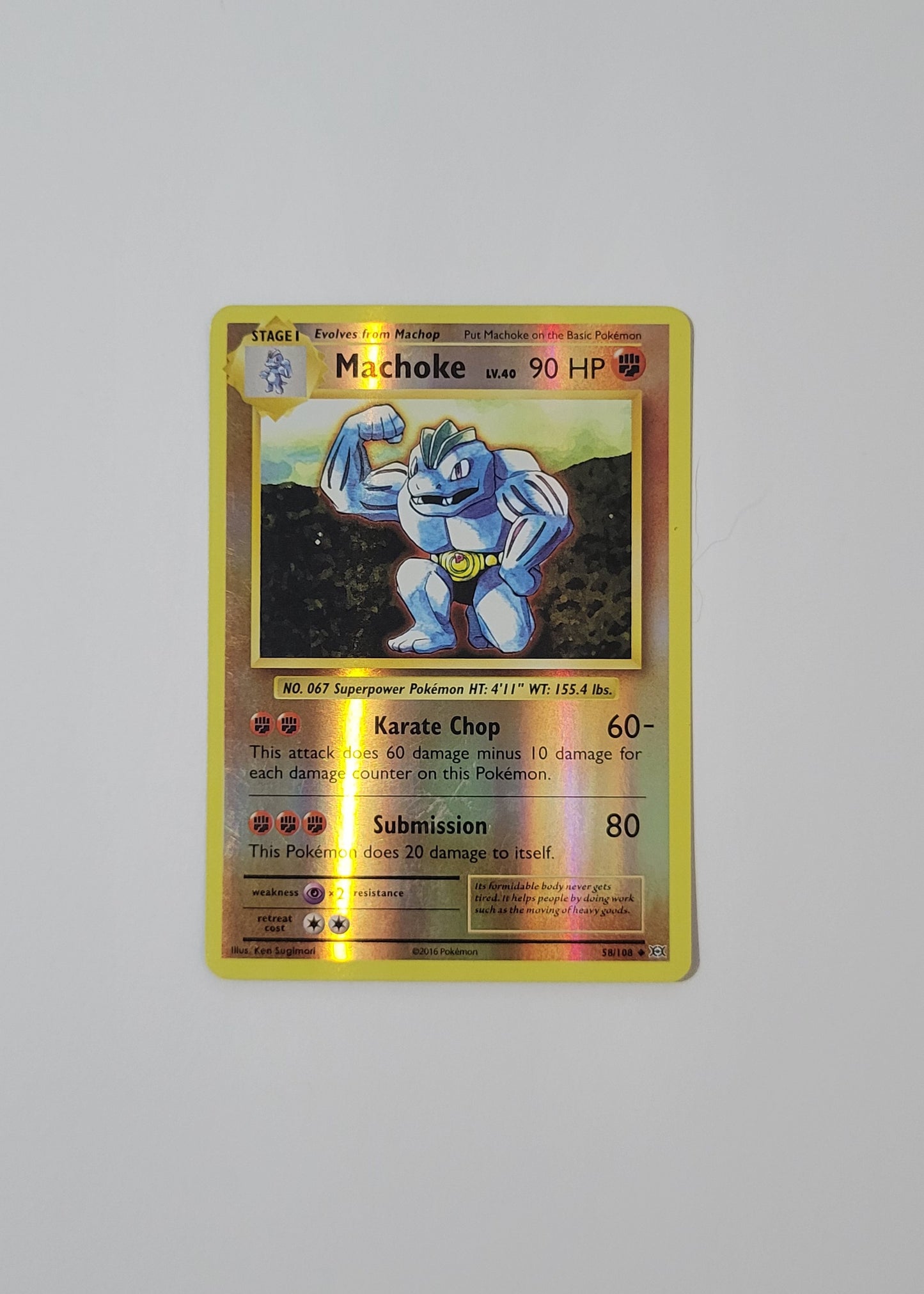 Machoke 51/108 (Reverse Holo) - Evolutions