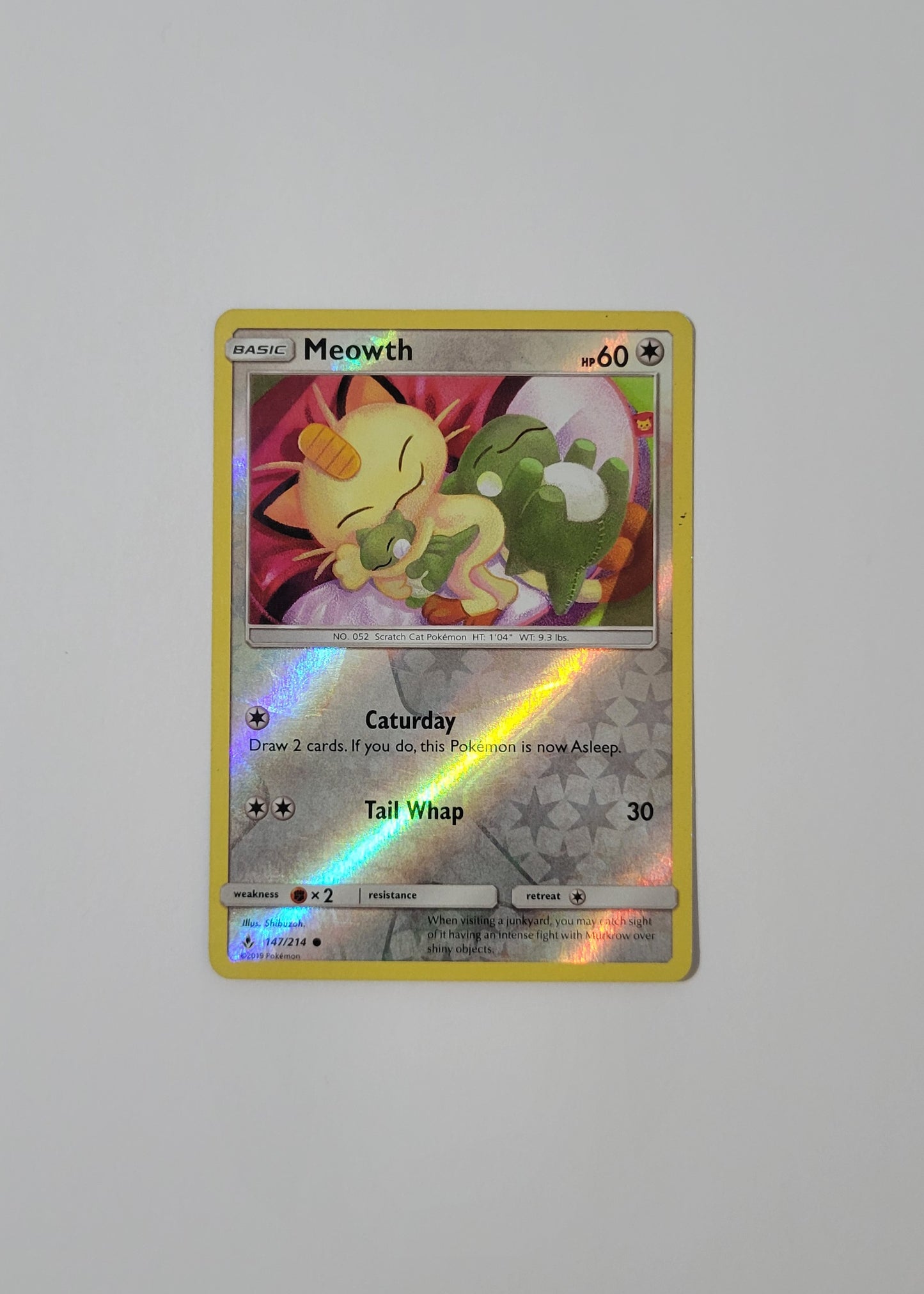 Meowth 147/214 (Reverse Holo) - Unbroken Bonds