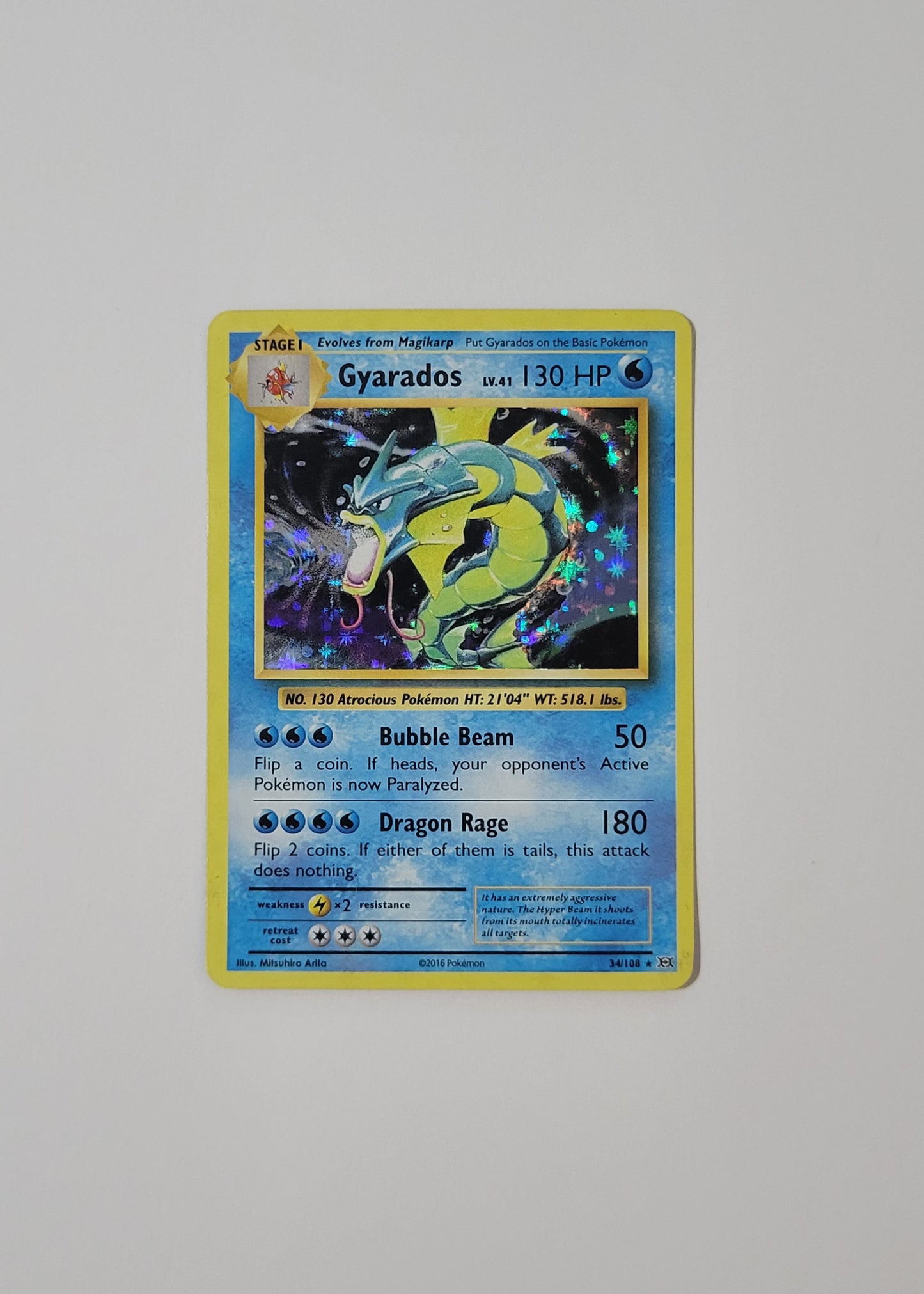 Gyarados 34/108 (Holo) - Evolutions