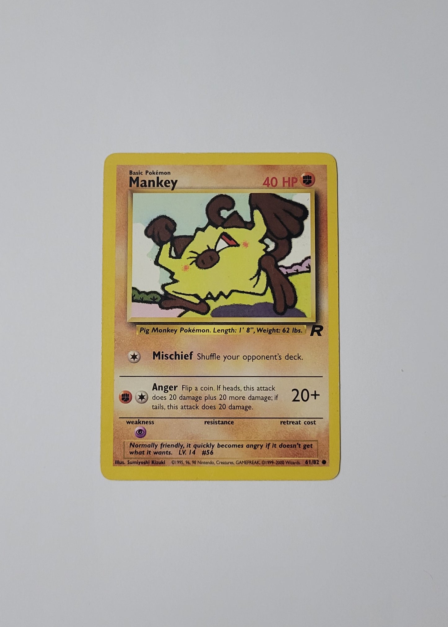 Mankey 61/82 - Team Rocket