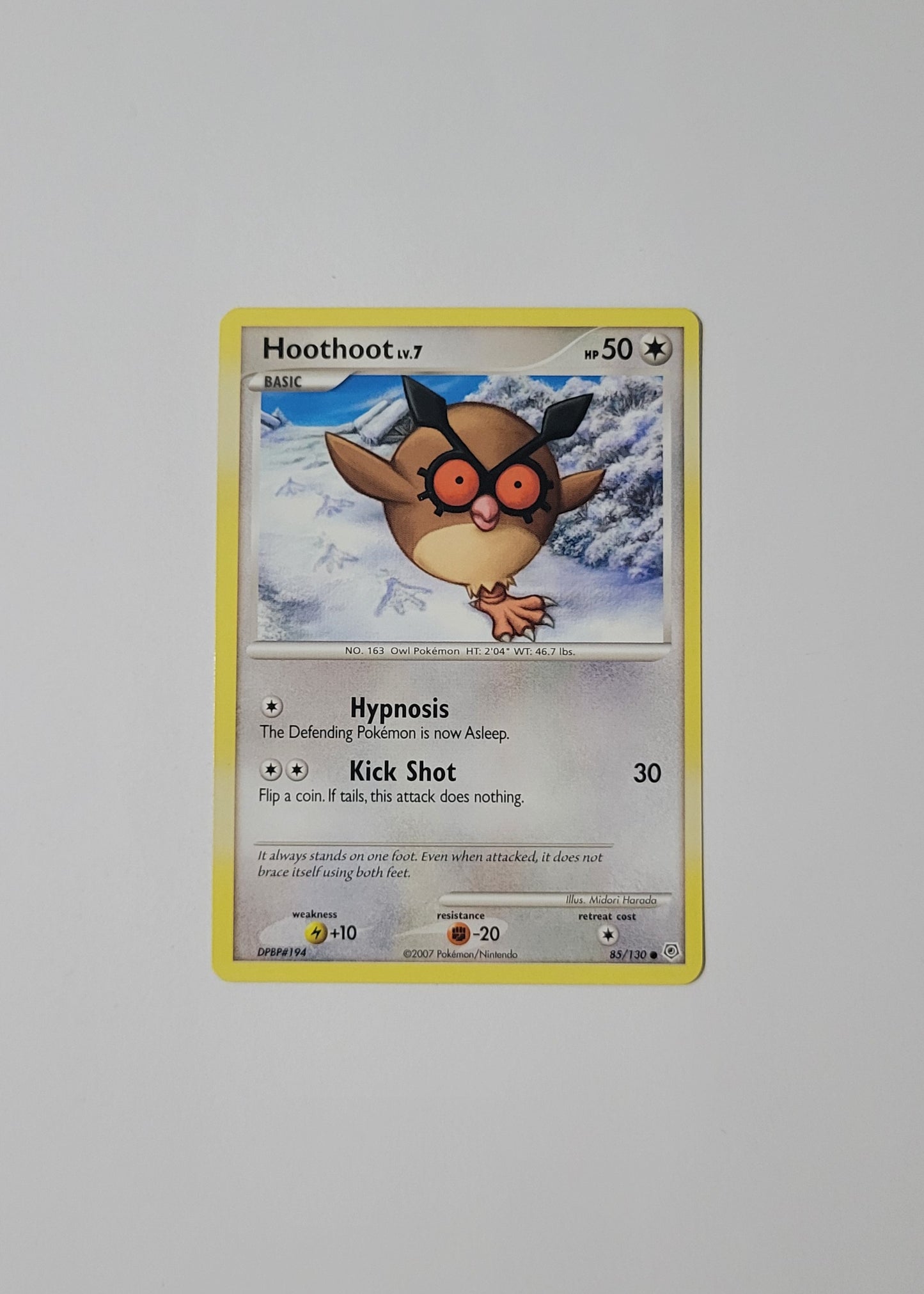 Hoothoot 85/130 - Diamond & Pearl Base Set