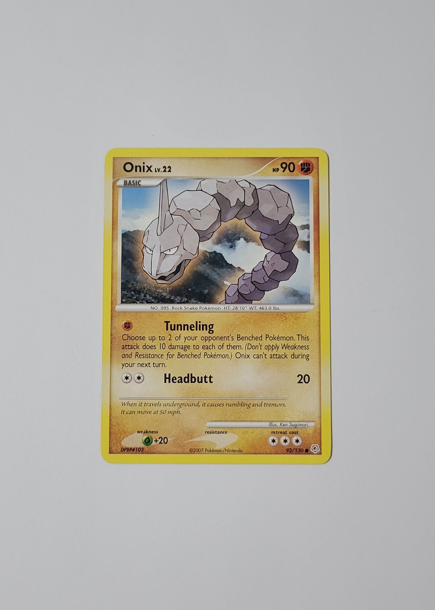 Onix 92/130 - Diamond & Pearl Base Set
