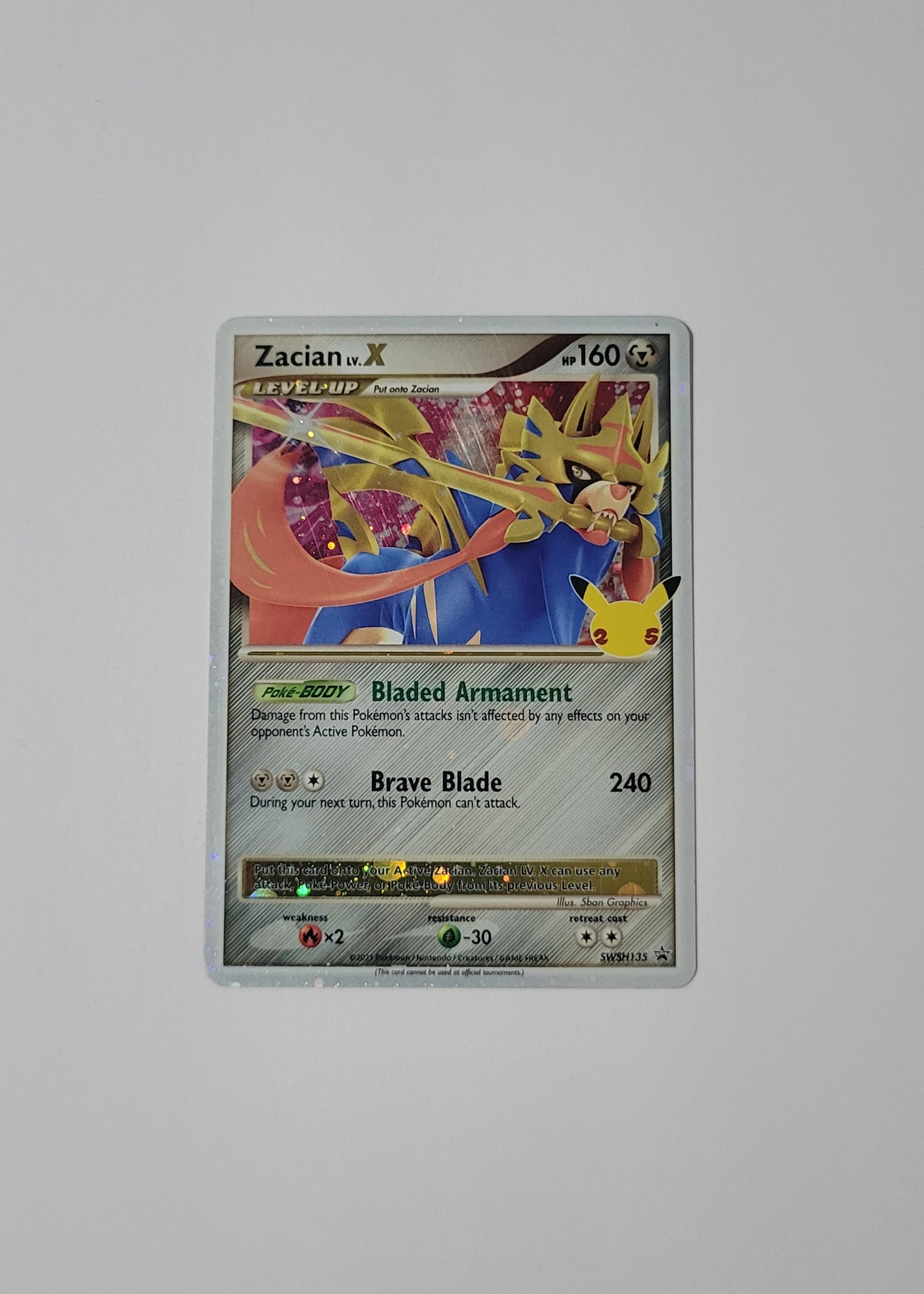 Zacian LV.X SWSH135 - Black Star Promo