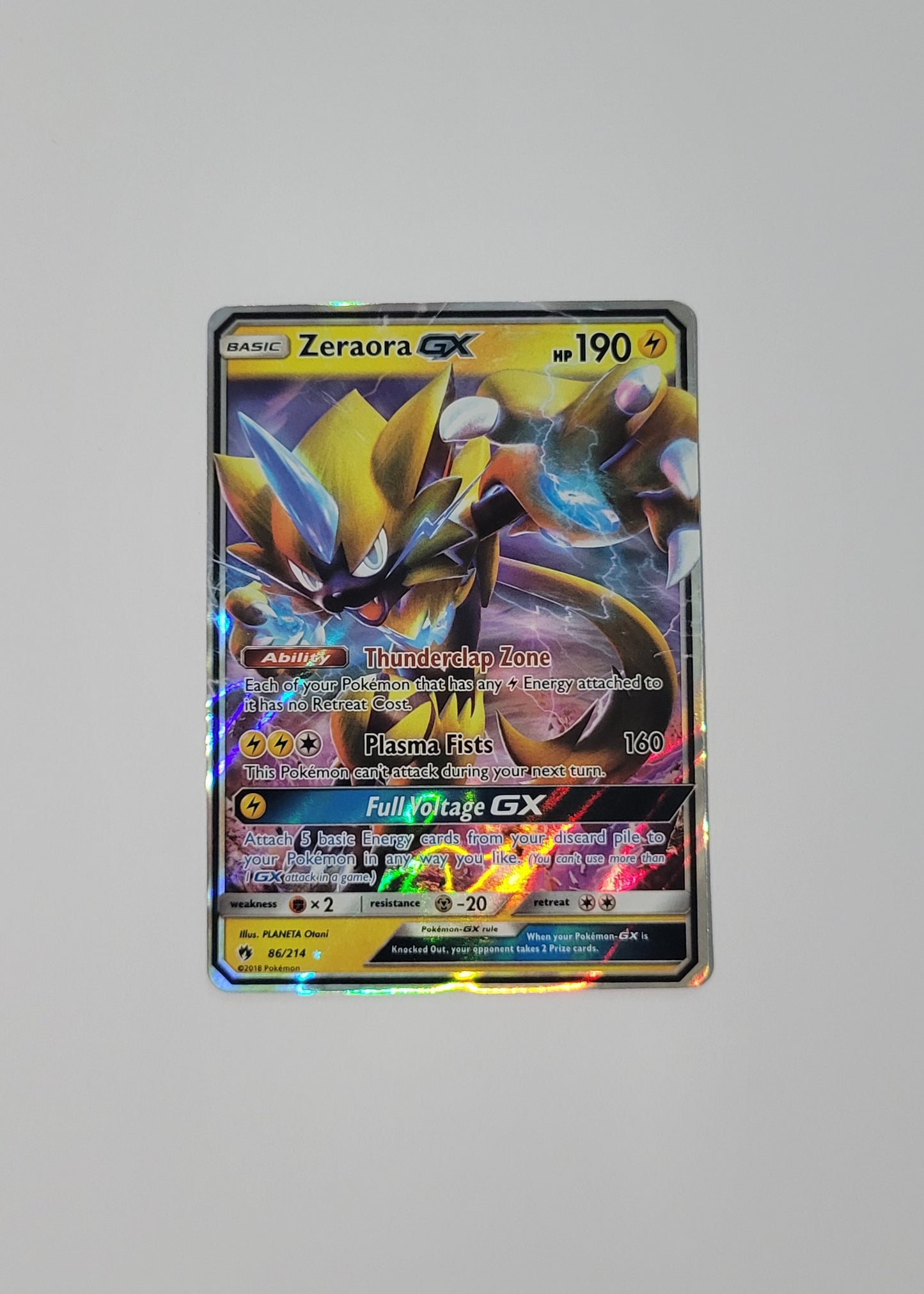 Zeraora GX 86/214 - Lost Thunder