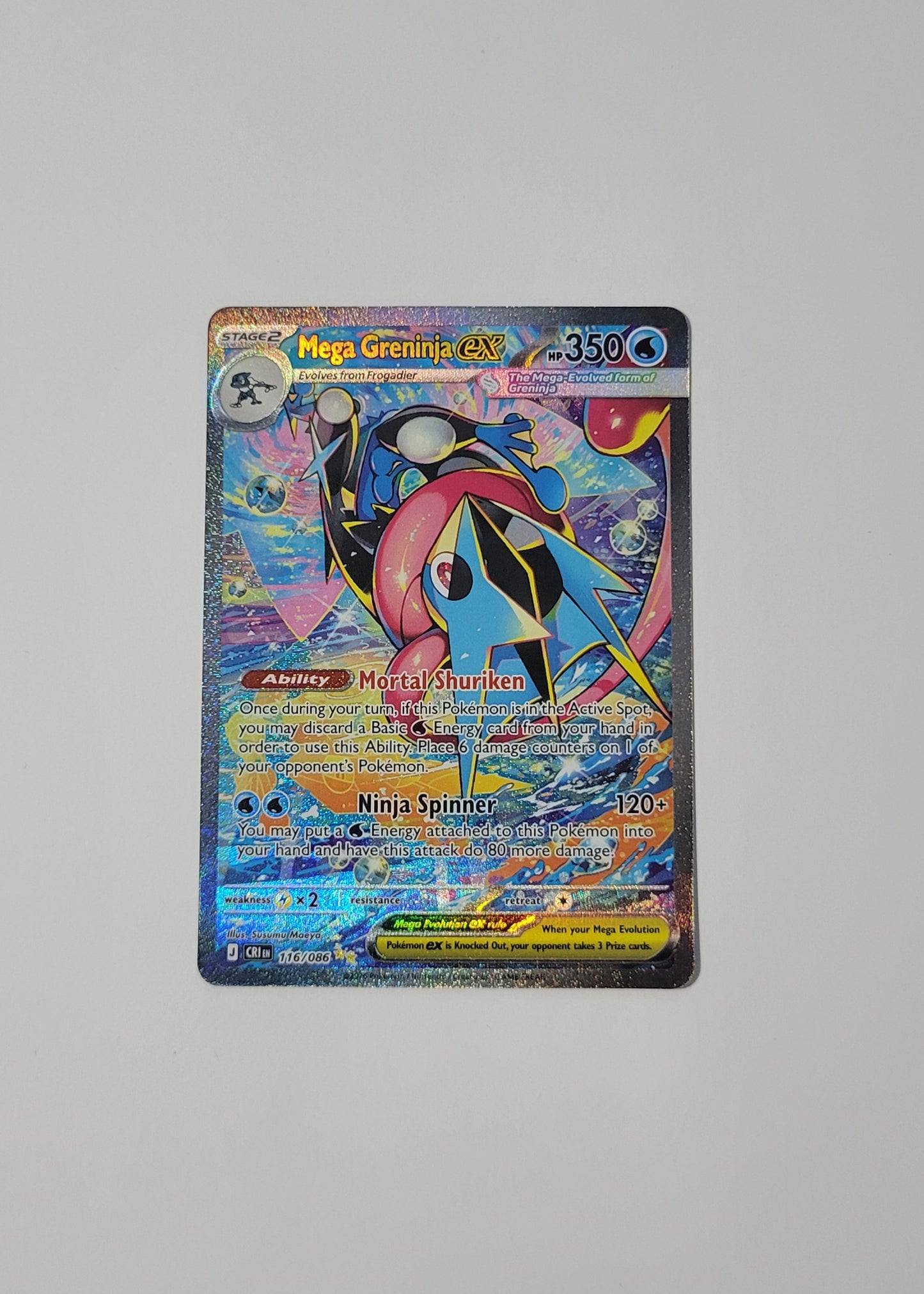 Mega Greninja ex 116/086 - Chaos Rising