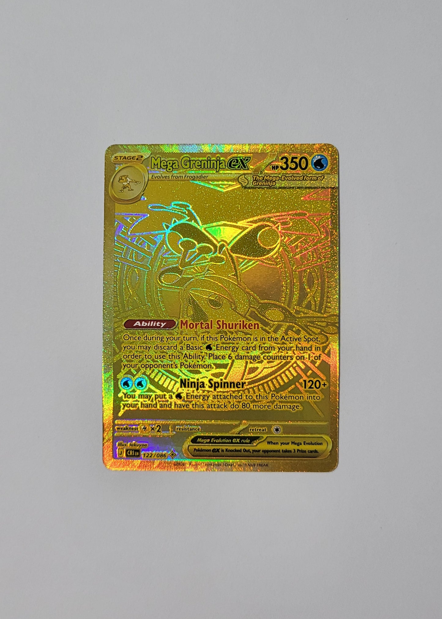 Mega Greninja ex 122/086 - Chaos Rising