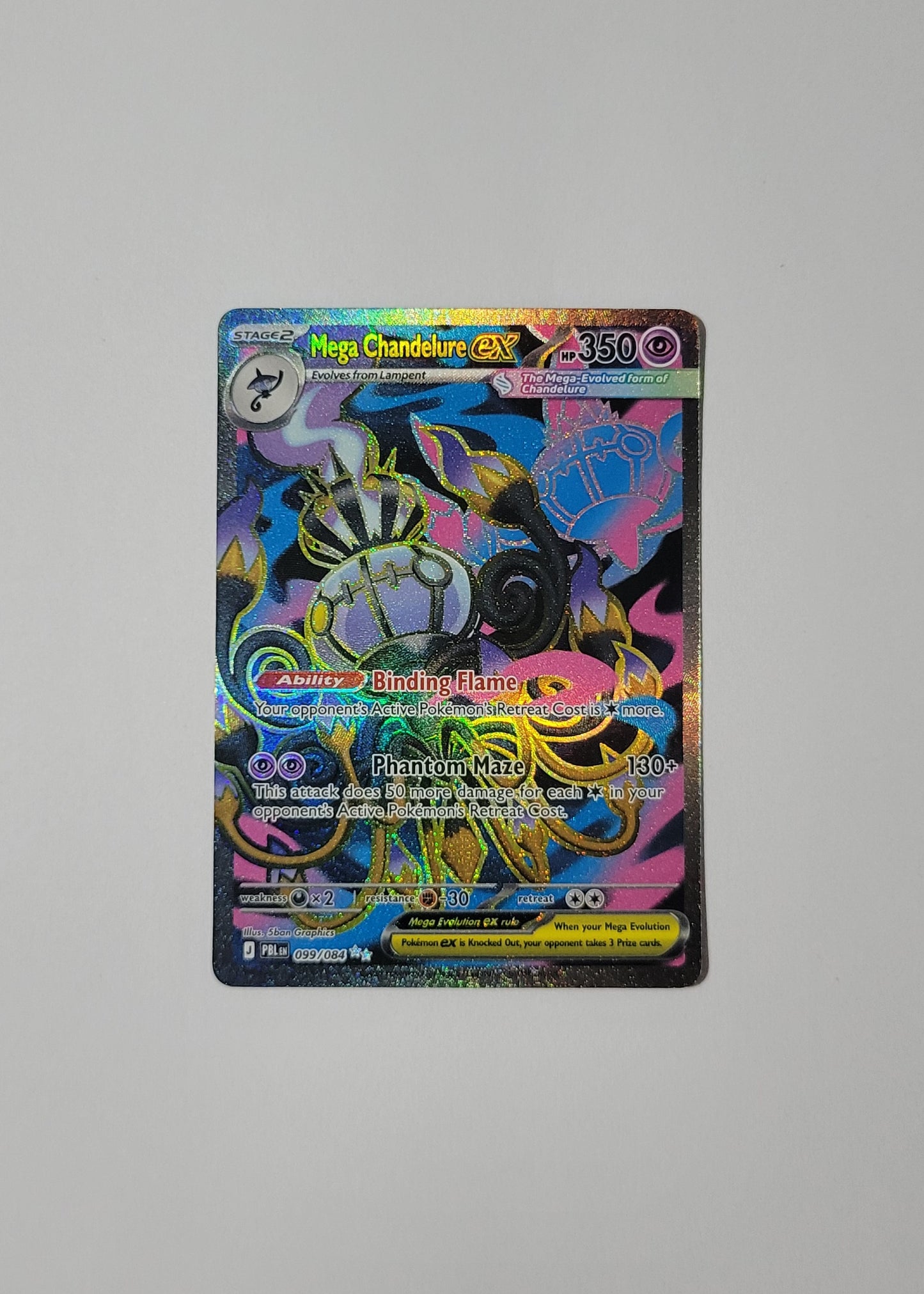 Mega Chandelure ex 099/084 - Pitch Black