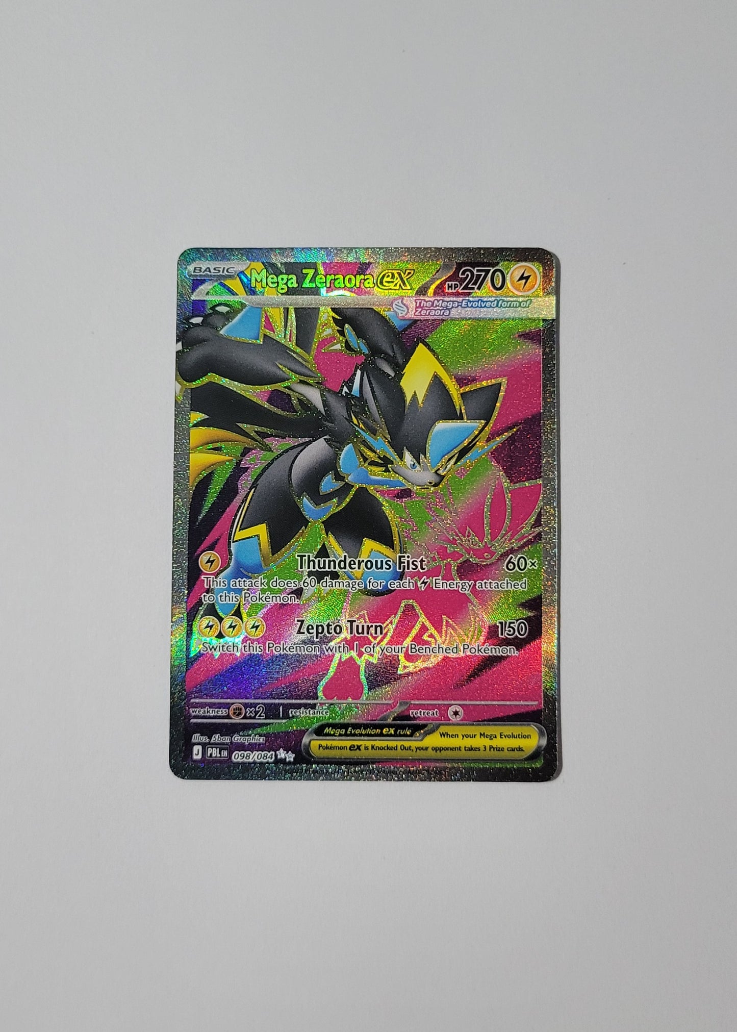 Mega Zeraora ex 098/084 - Pitch Black