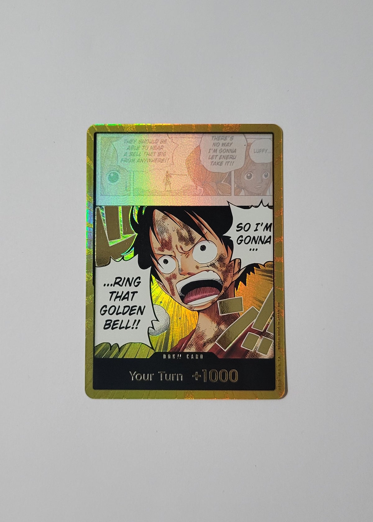 DON!! Card (Luffy) (Gold) - Adventure on Kami's Island