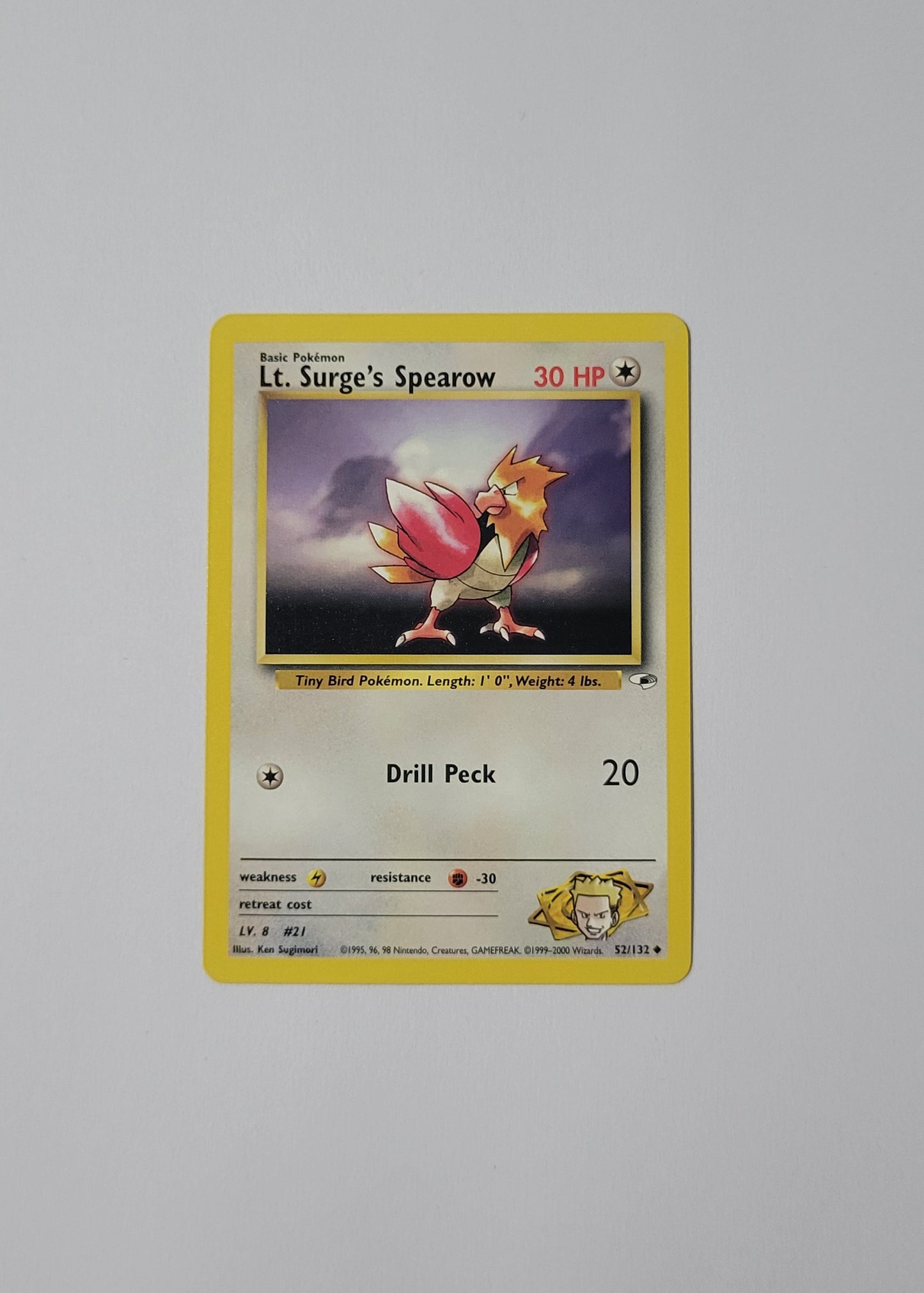 Lt. Surge's Spearow 52/132 - Gym Challenge