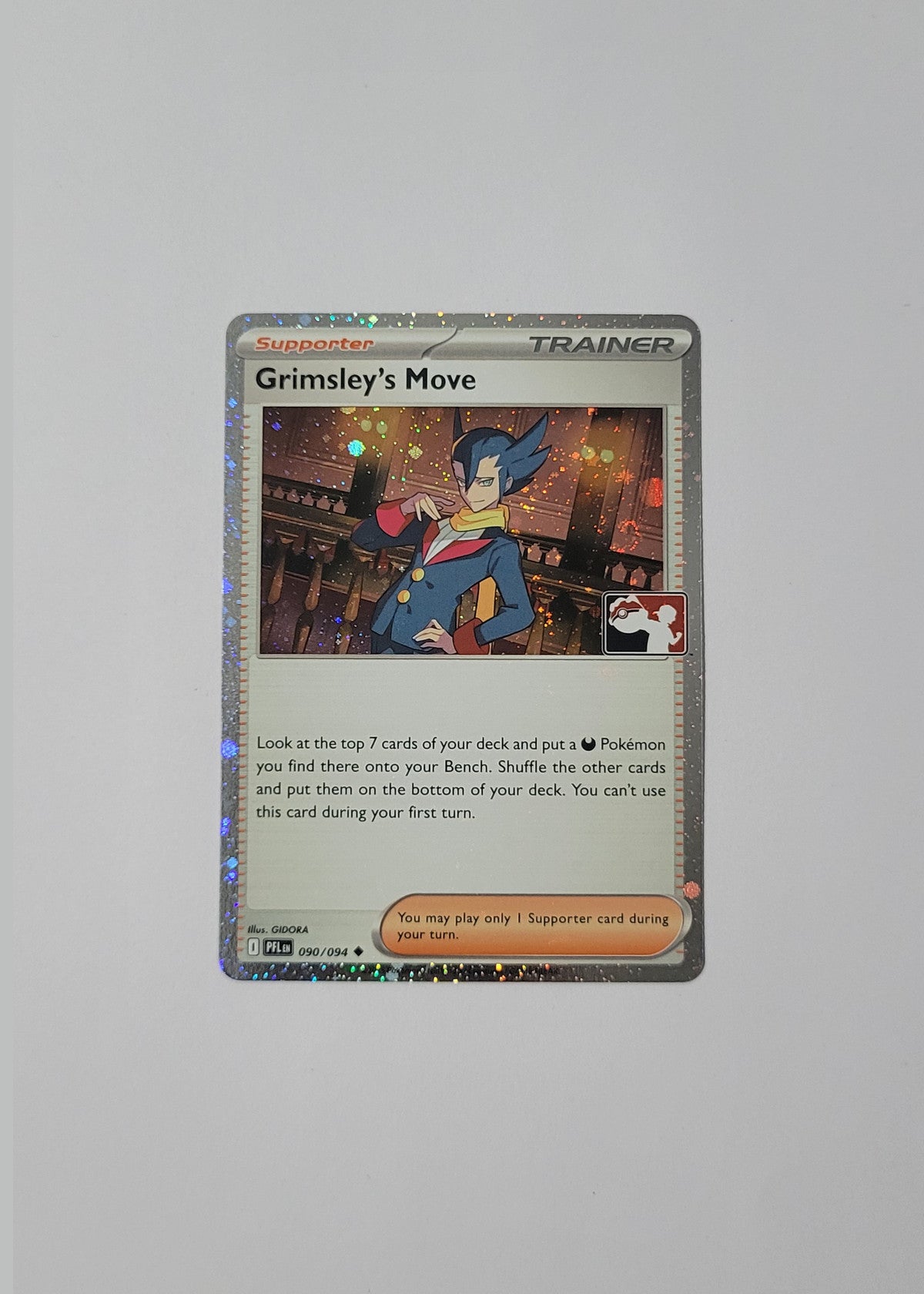 Grimsley's Move 090/094 (Cosmos Holo, Play Stamped) - Phantasmal Flames