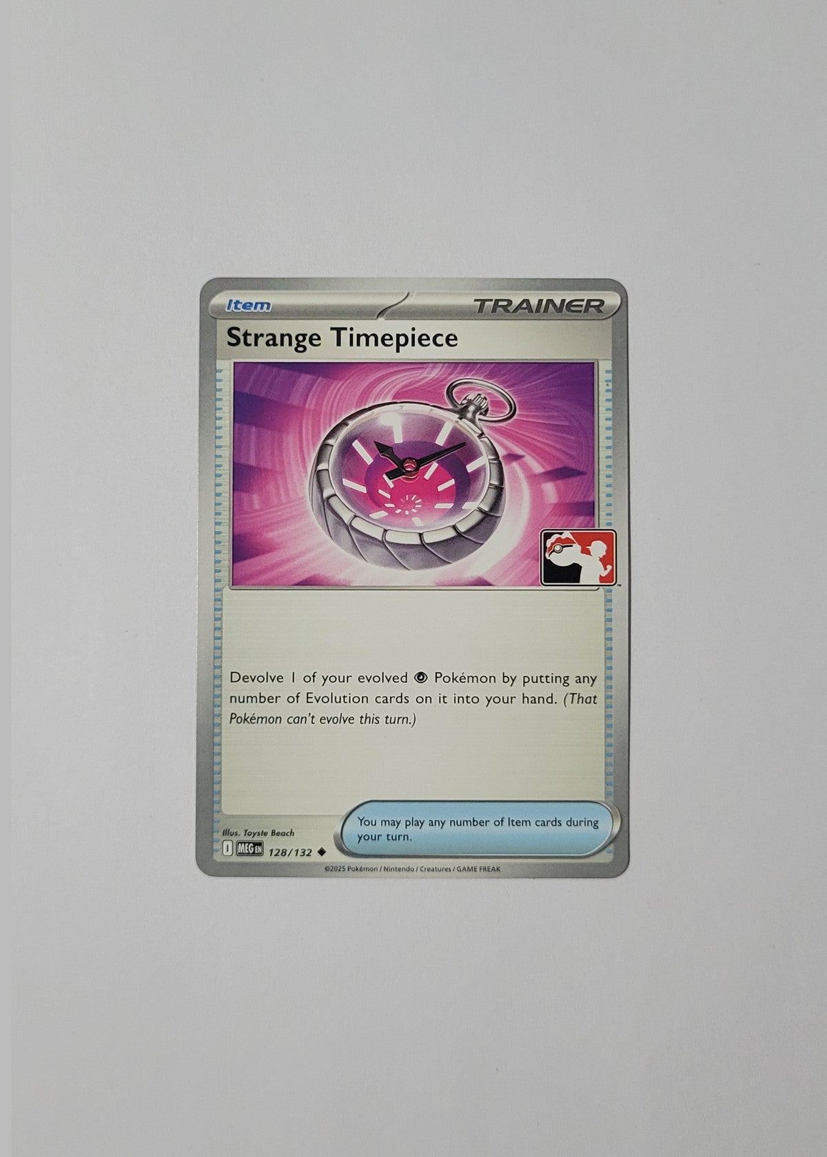 Strange Timepiece 128/132 (Play Stamped) - Mega Evolution Base Set