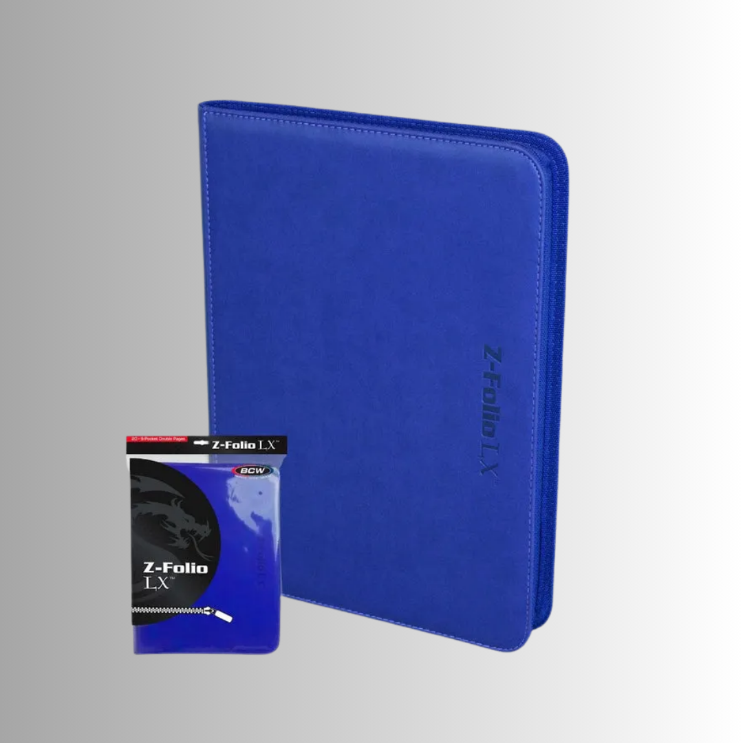 BCW Z-Folio LX Blue 12-Pocket Binder