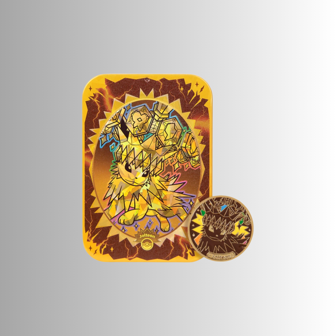 Terastal Gathering Metal Storage Tin - Jolteon (S-Chinese)