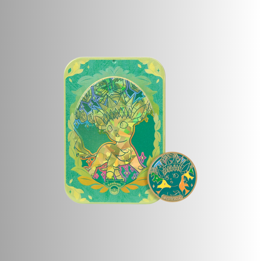 Terastal Gathering Metal Storage Tin - Leafeon (S-Chinese)