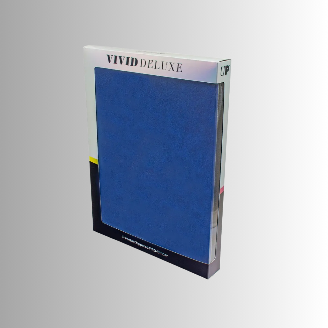 Ultra PRO Blue Vivid Deluxe 9-Pocket Zippered PRO-Binder
