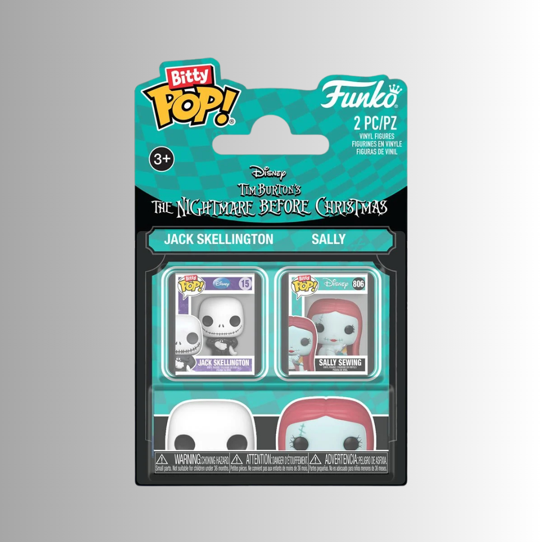 Funko Bitty Pop! The Nightmare Before Christmas Jack and Sally 2-Pack