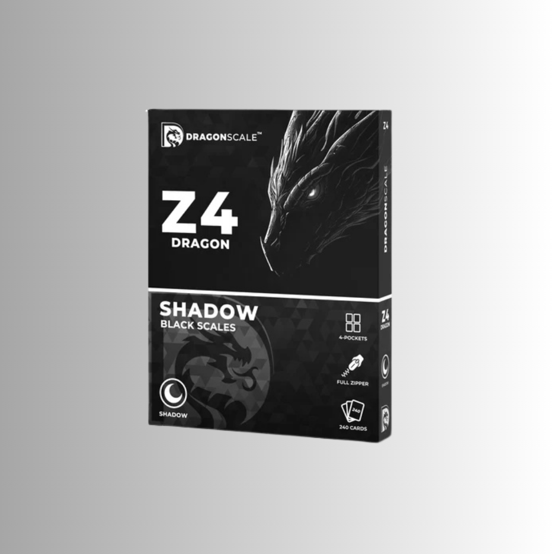Dragonscale Z4: 4-Pocket Card Binder - Shadow Black