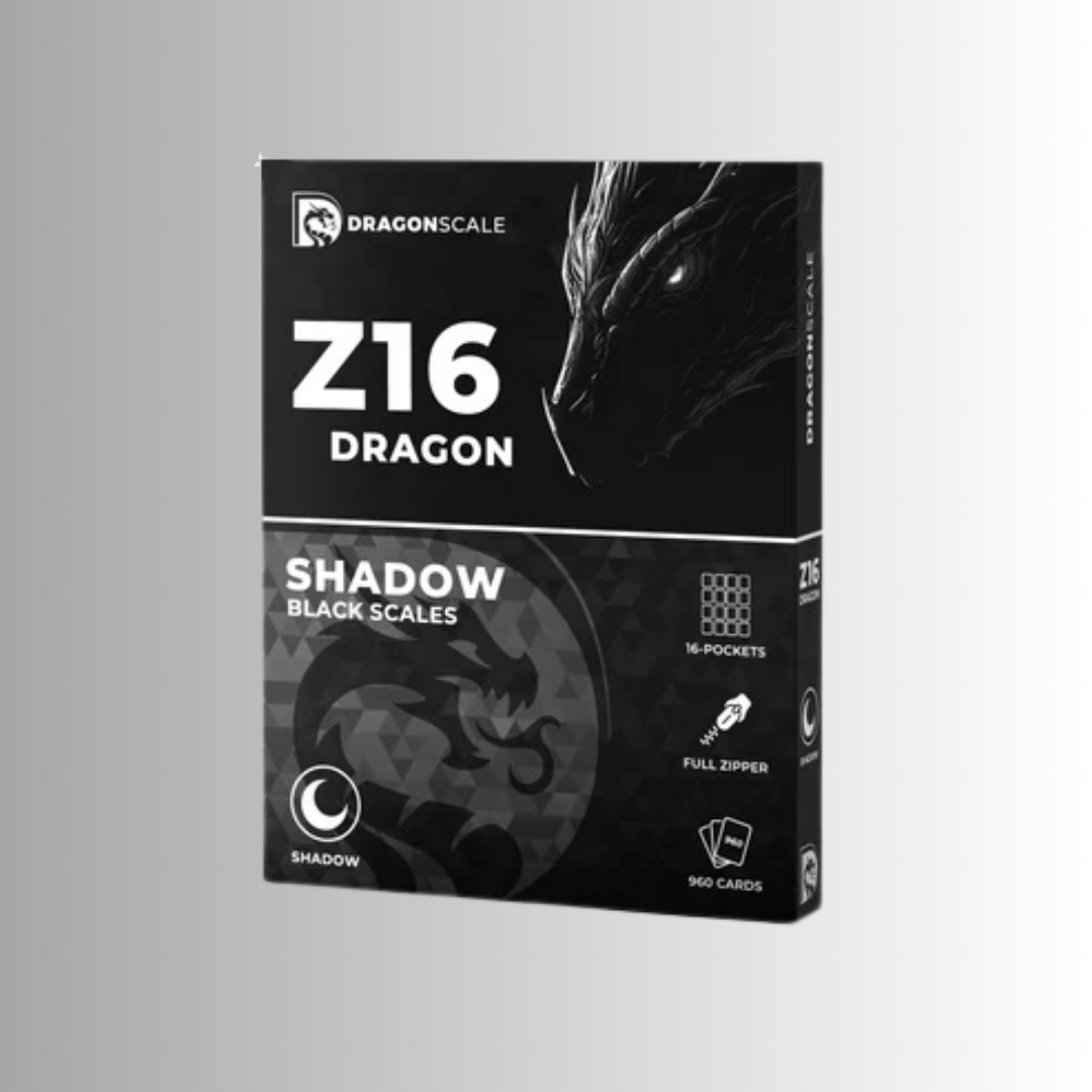 Dragonscale Z16: 16-Pocket Card Binder - Shadow Black