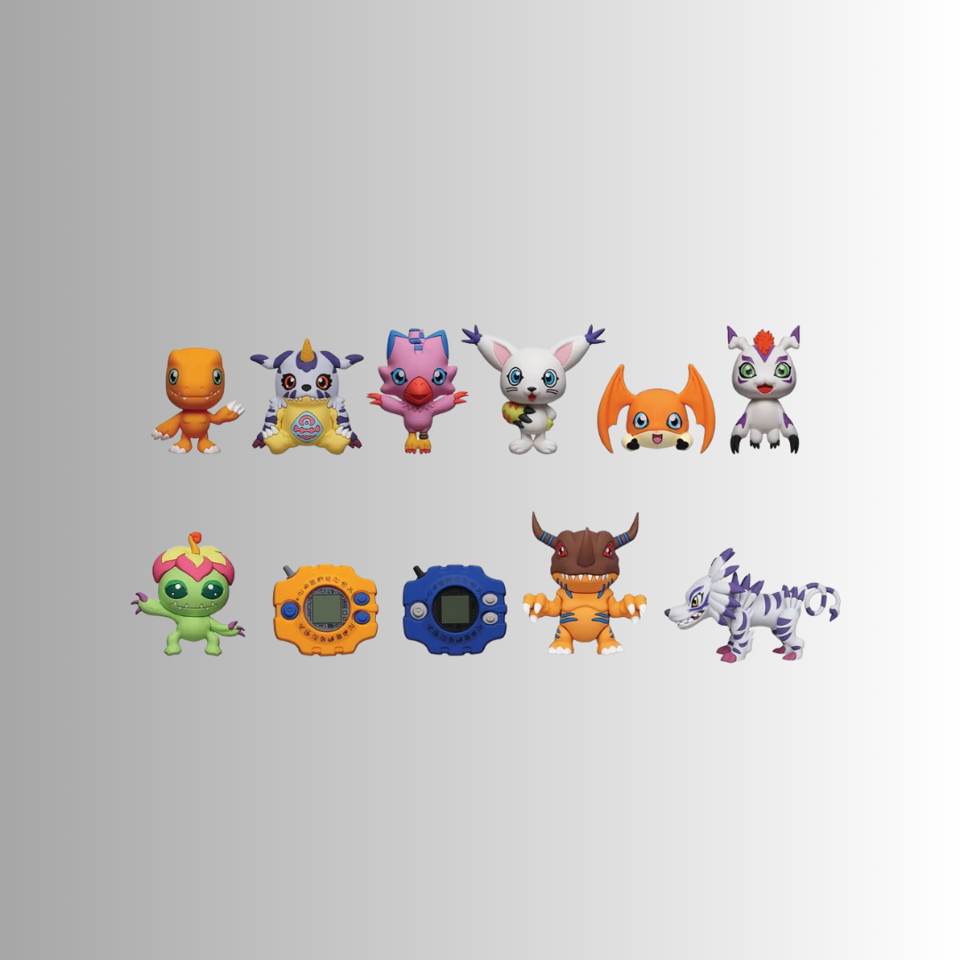 Digimon Series 3 3D Foam Bag Clip