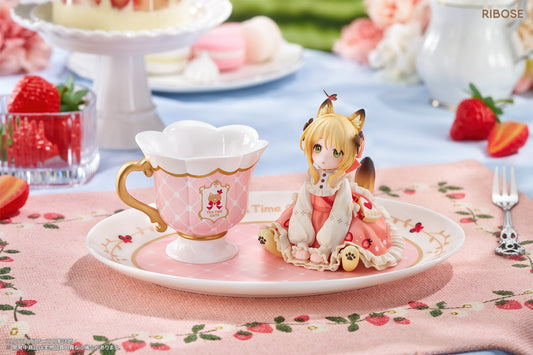 (Pre-Order) RIBOSE: Teatime Cats - Orange Cat Figure