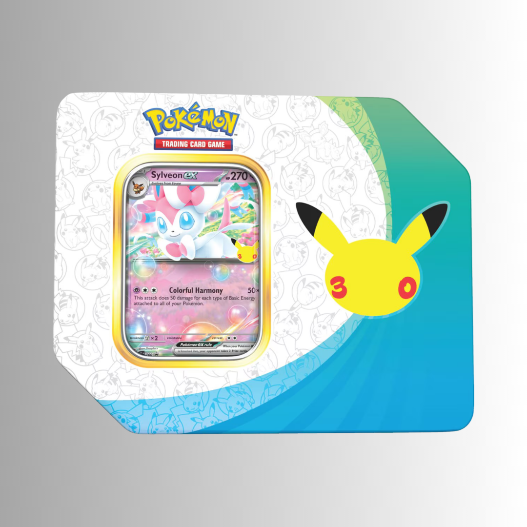 Pokémon TCG: 30th Celebration - Pokémon ex Tin (Styles May Vary)