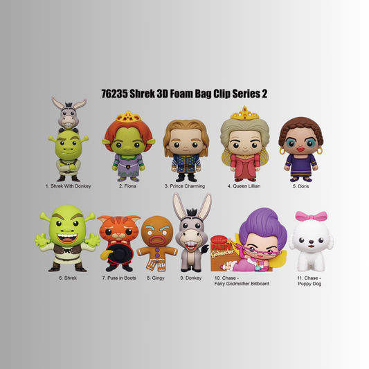 Shrek Series 2 3D Foam Bag Clip