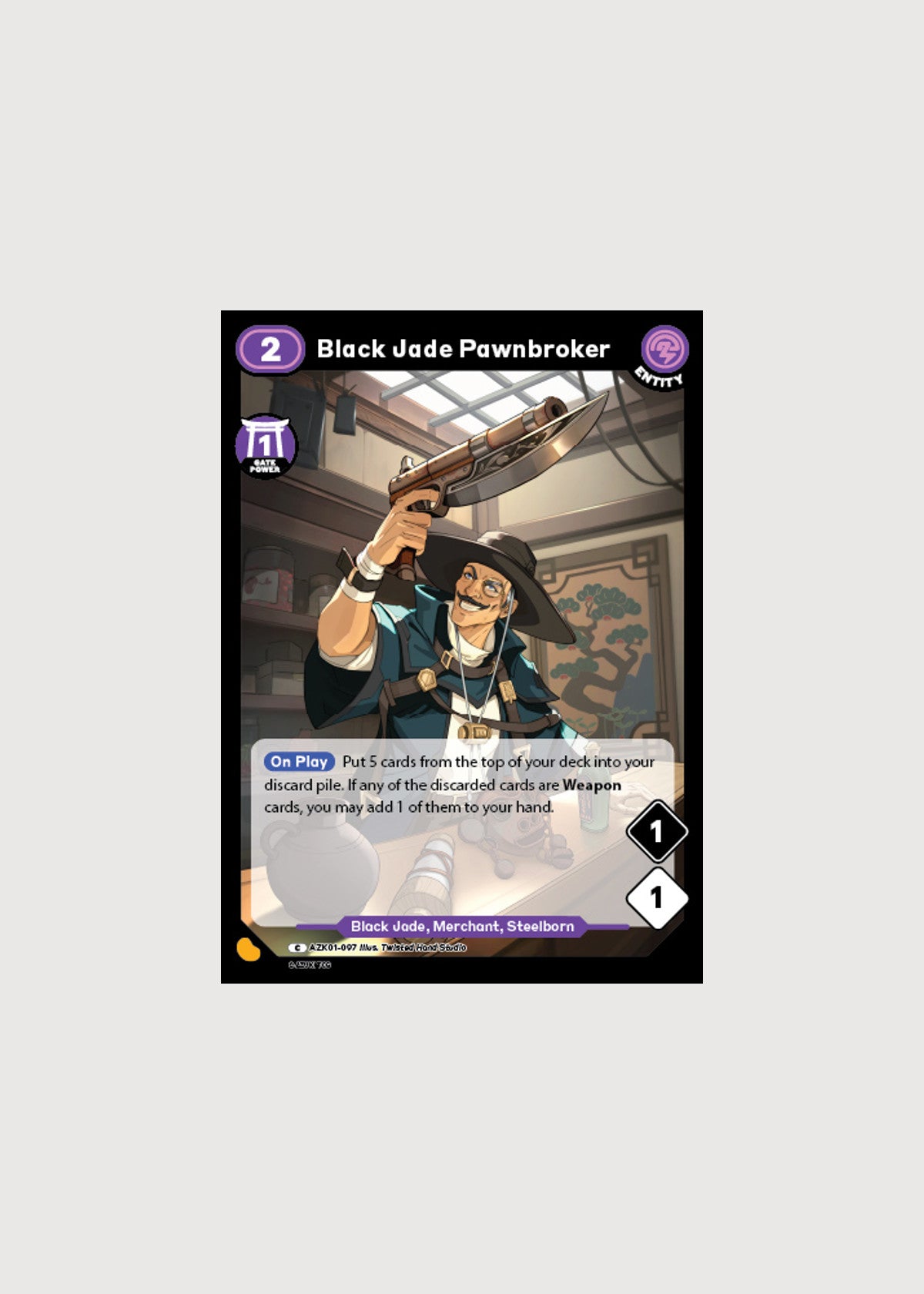 Black Jade Pawnbroker AZK01-097, Common, Gates Awakened