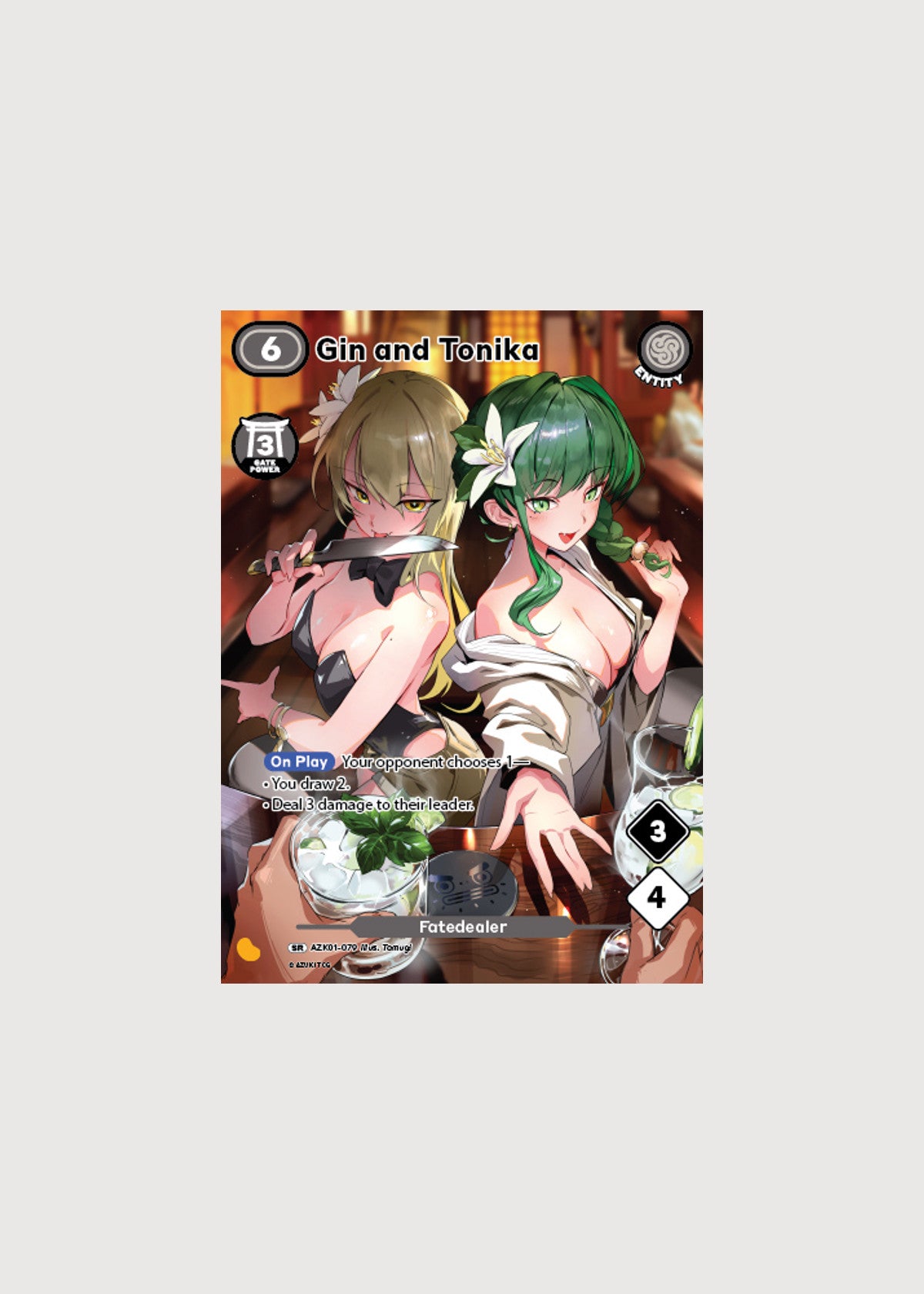 Gin and Tonika AZK01-079, Super Rare, Gates Awakened