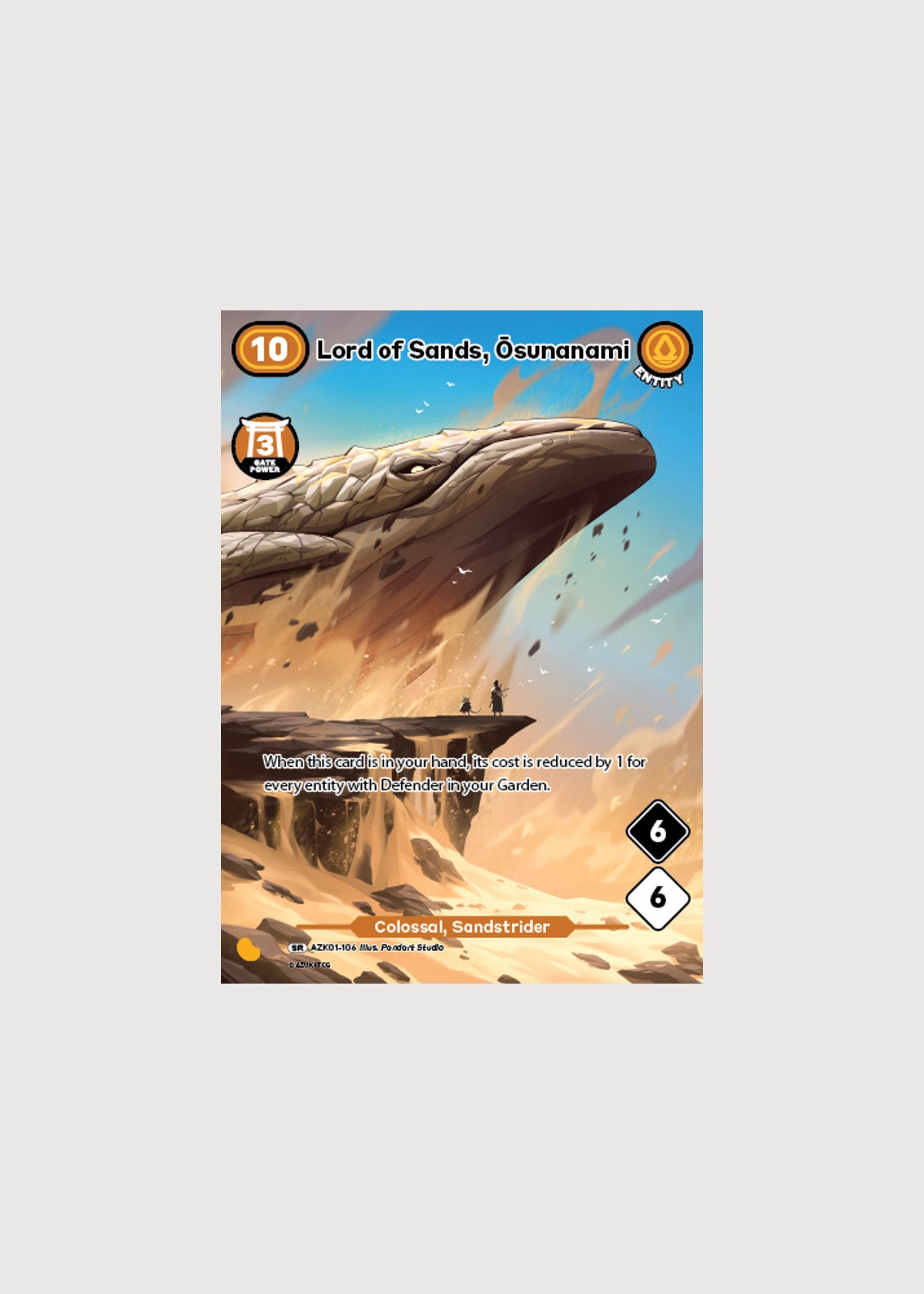 Lord of Sands, Ōsunanami AZK01-106, Super Rare, Gates Awakened