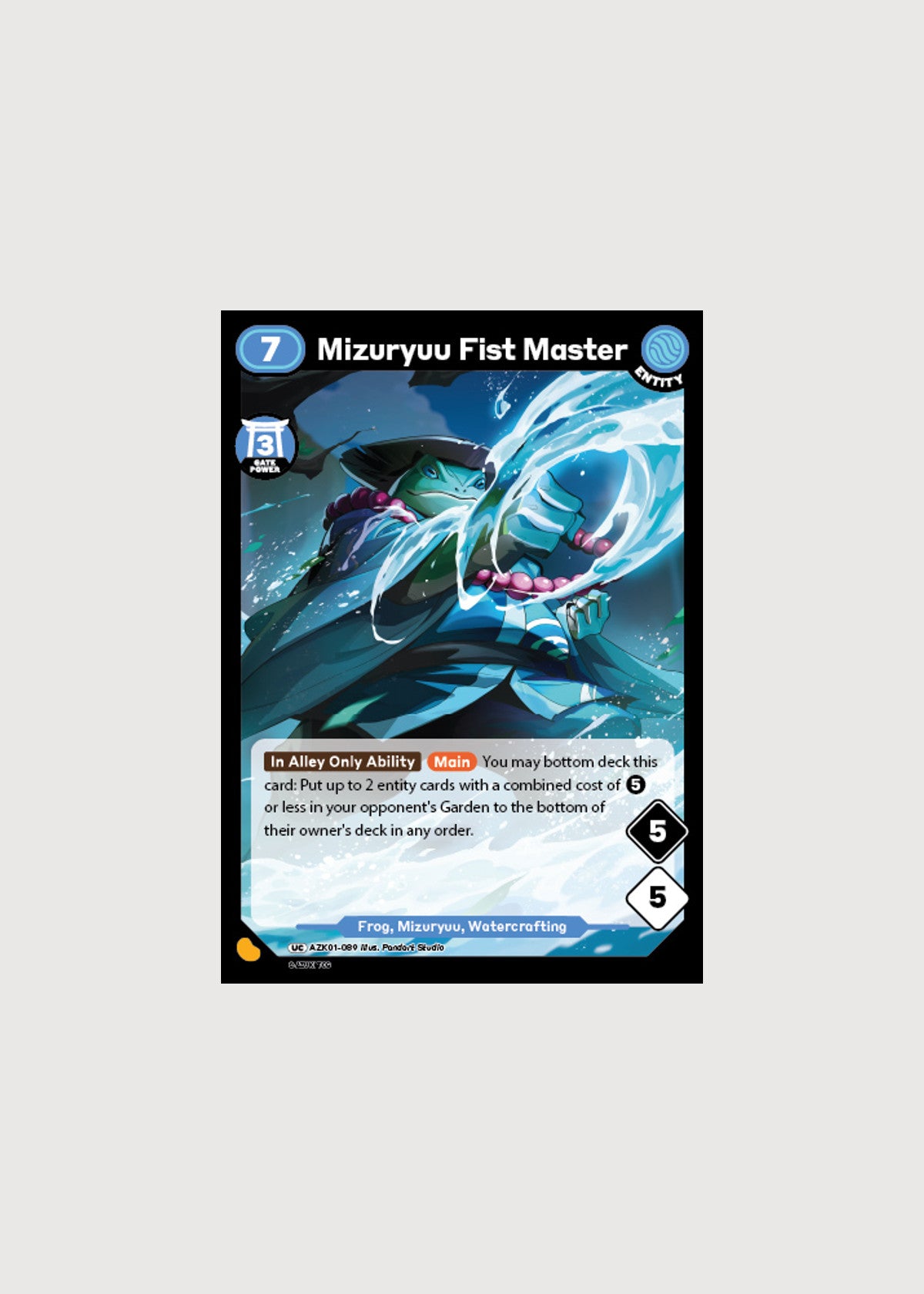 Mizuryuu Fist Master AZK01-089, Uncommon, Gates Awakened