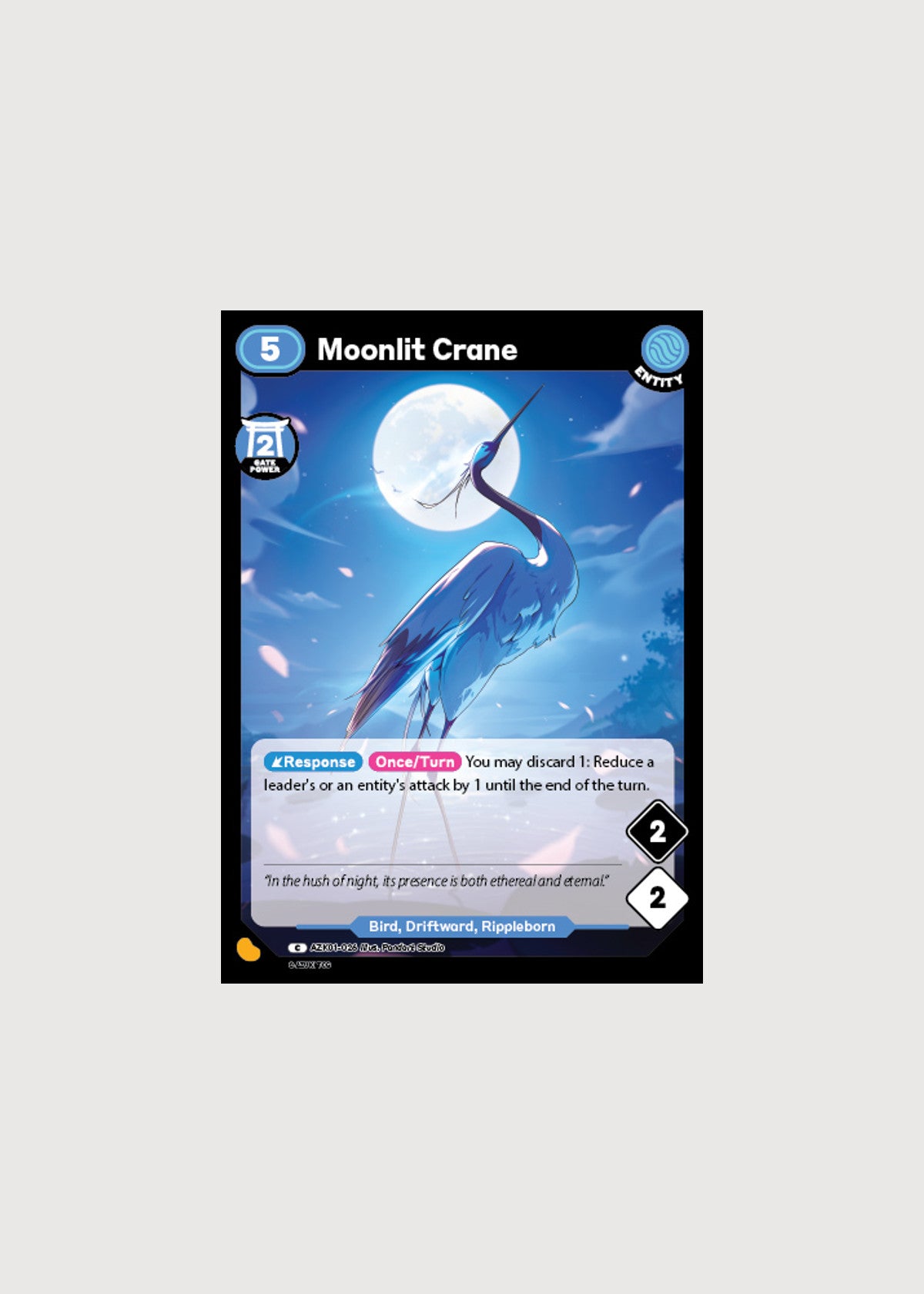 Moonlit Crane AZK01-026, Common, Gates Awakened