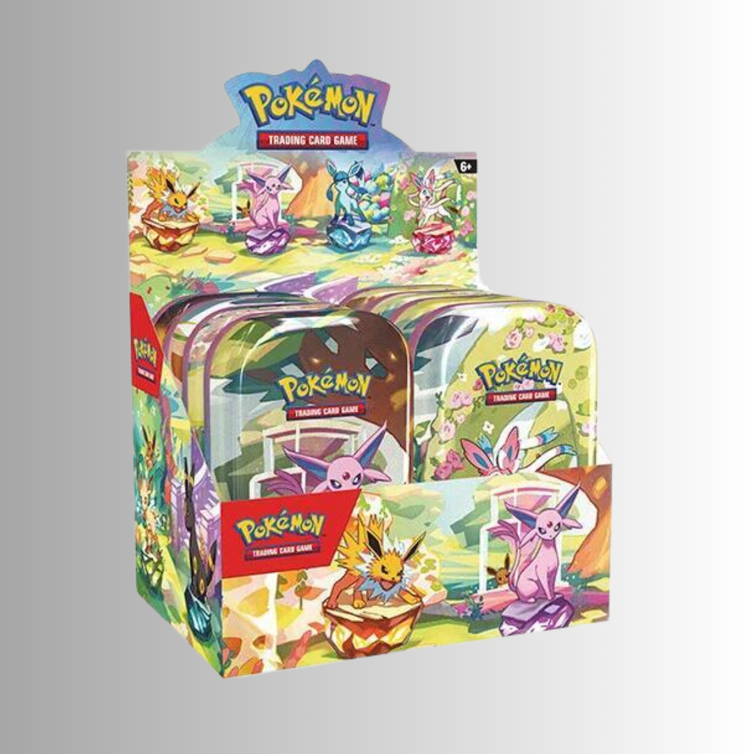 Prismatic Evolutions Mini Tin