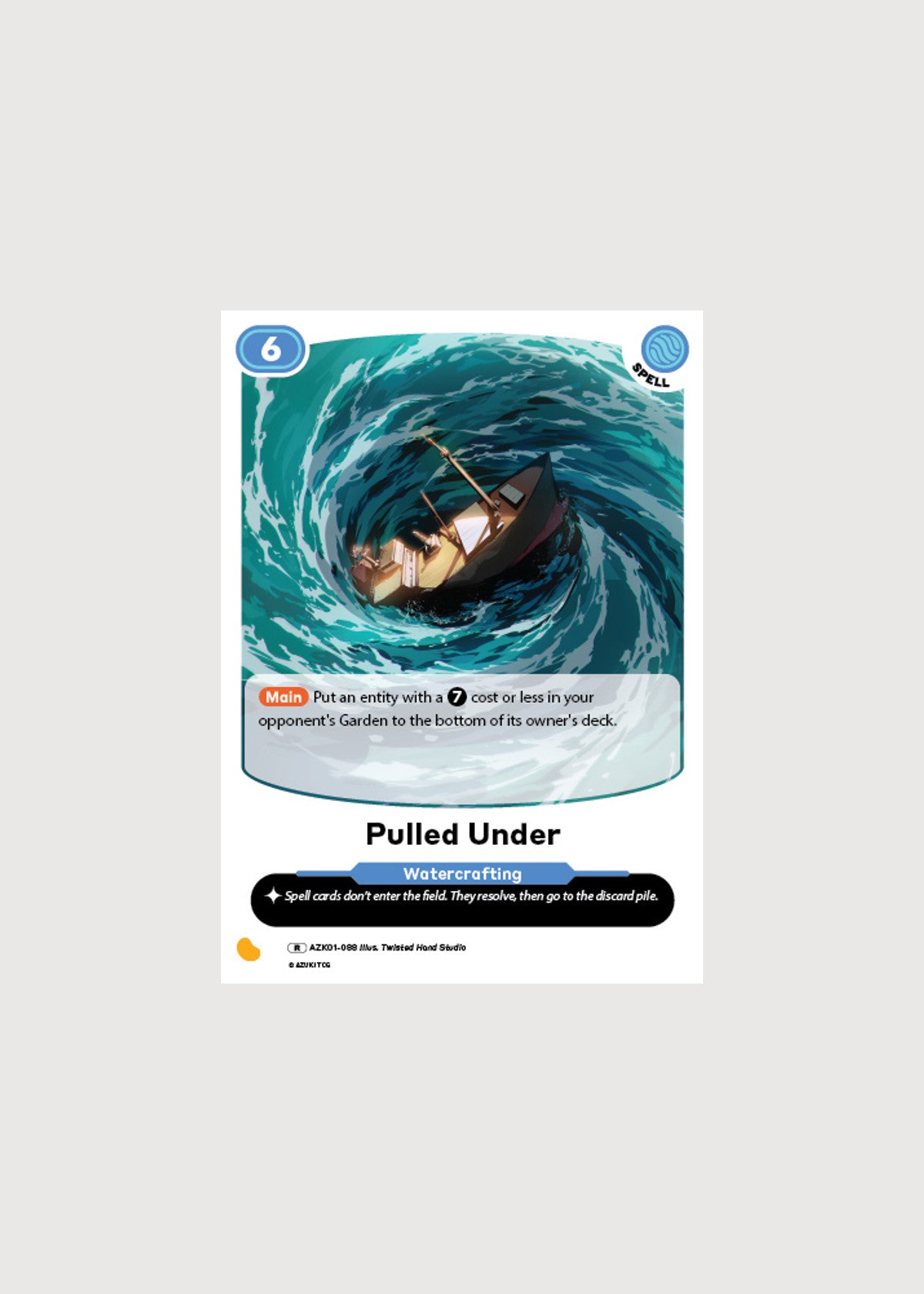Pulled Under AZK01-088, Rare, Gates Awakened