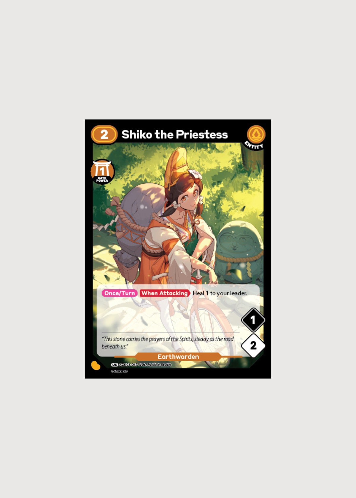 Shiko the Priestess AZK01-047, Uncommon, Gates Awakened