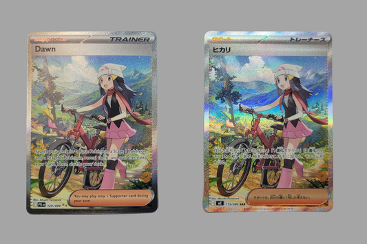 English vs Japanese Pokémon Cards