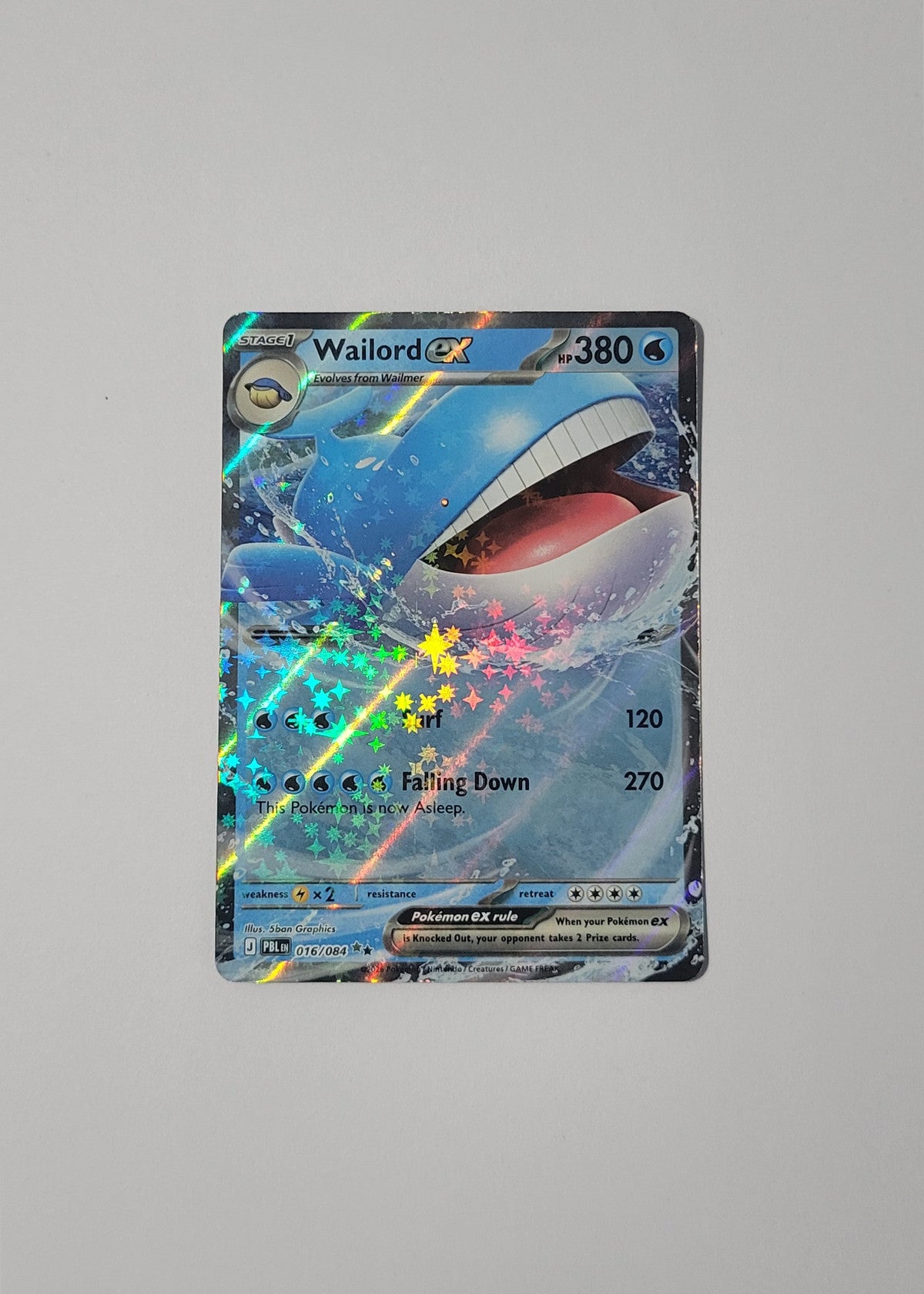Wailord ex 016/084 - Pitch Black
