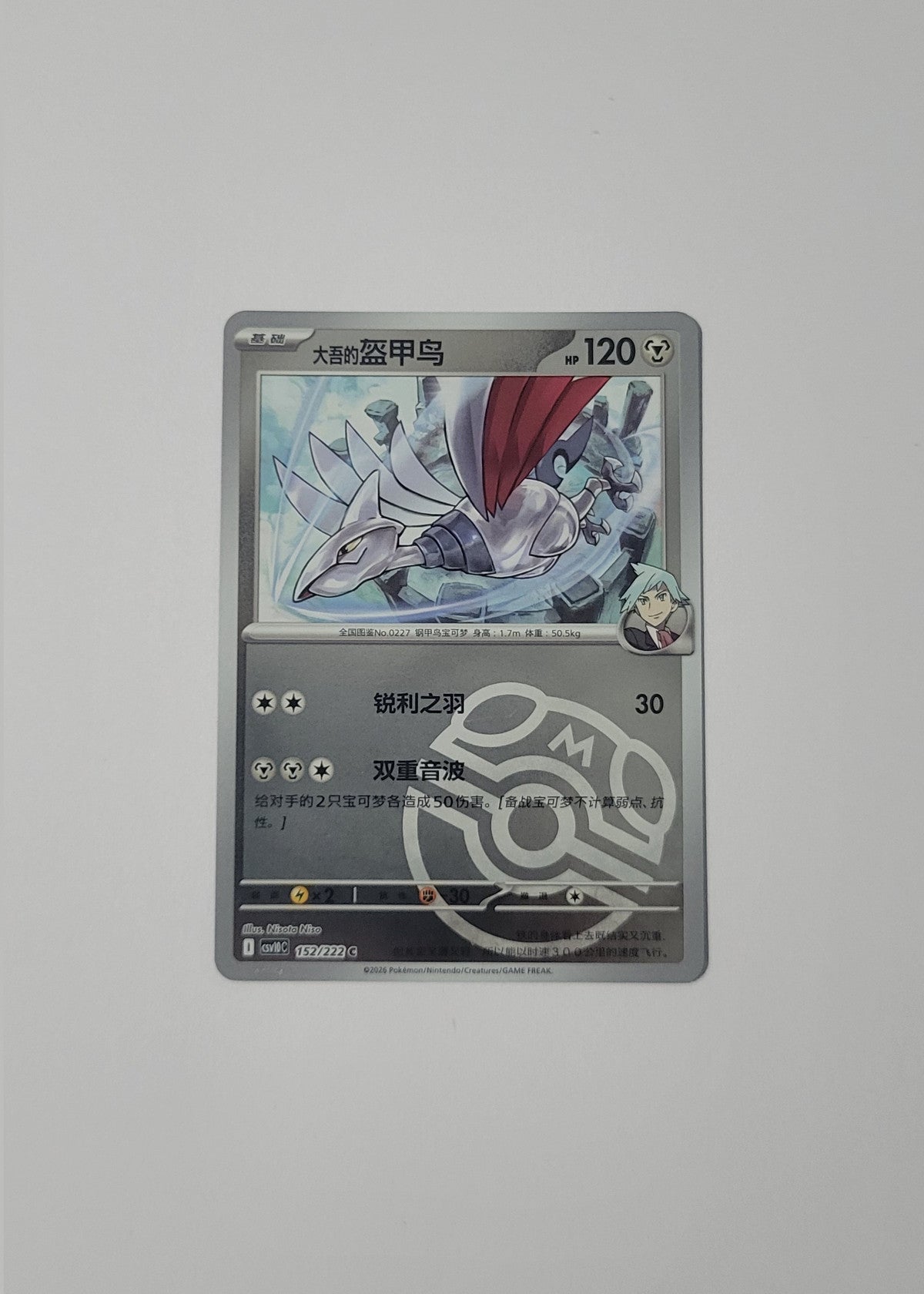 Skarmory 152/222 (Master Ball) - Chasing Glory Together (S-Chinese)