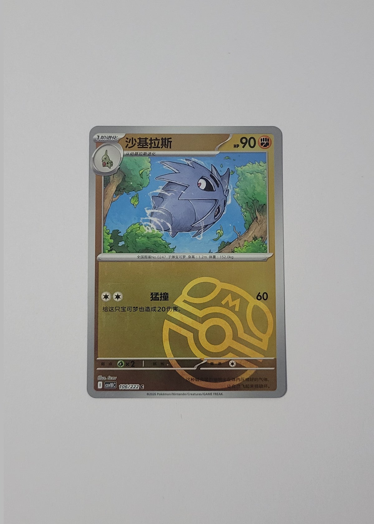 Pupitar 106/222 (Master Ball) - Chasing Glory Together (S-Chinese)