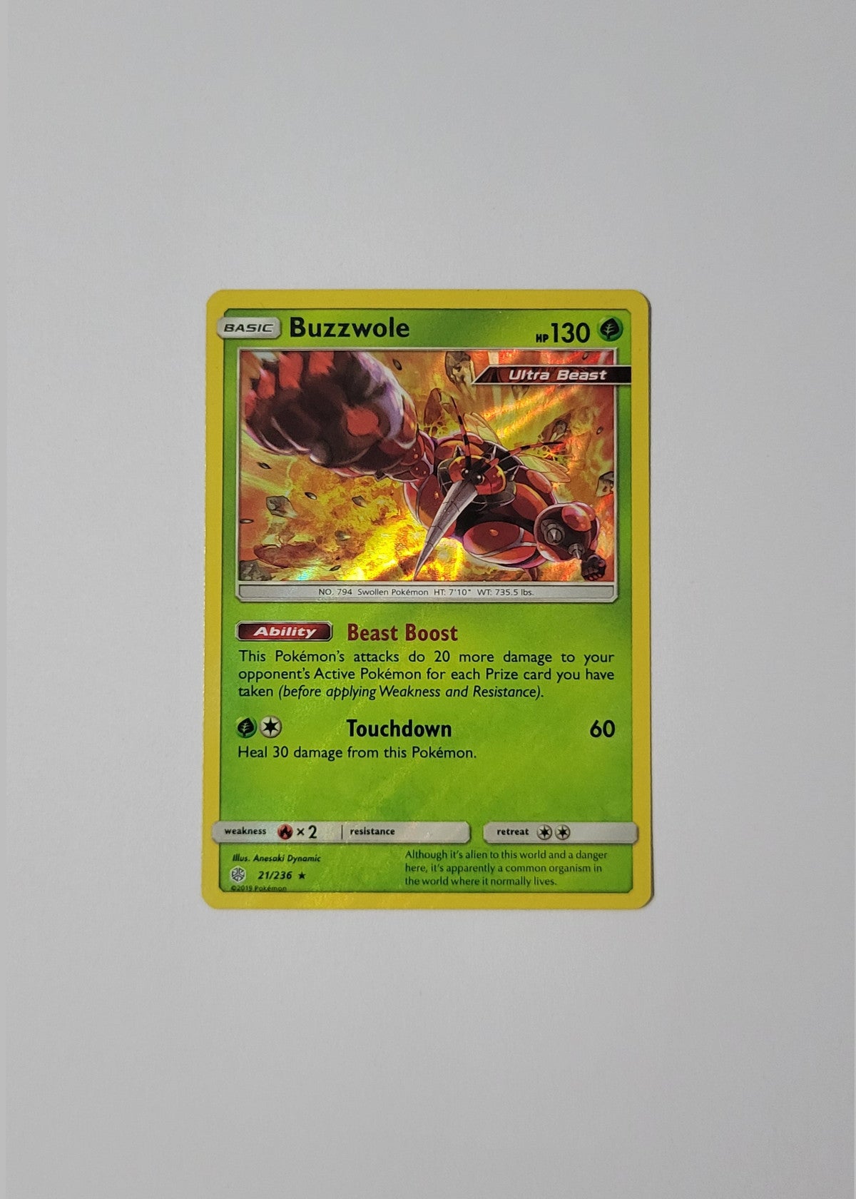 Buzzwole 21/236 (Holo) - Cosmic Eclipse