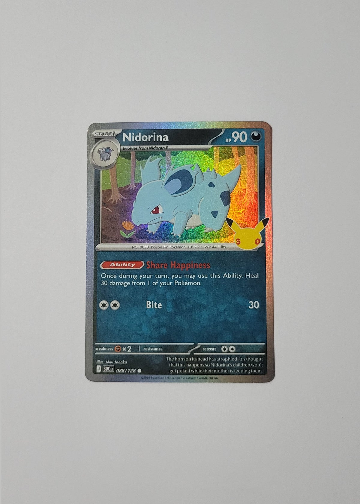 Nidorina 088/128 - 30th Celebration