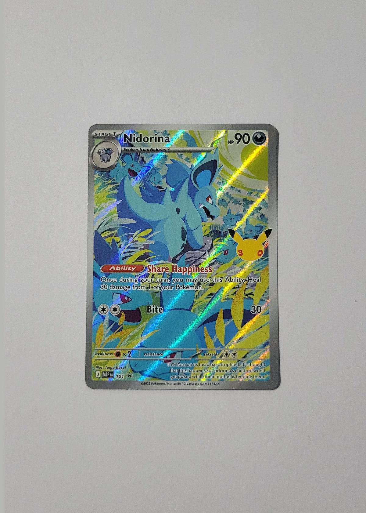 Nidorina MEP101 - Black Star Promo