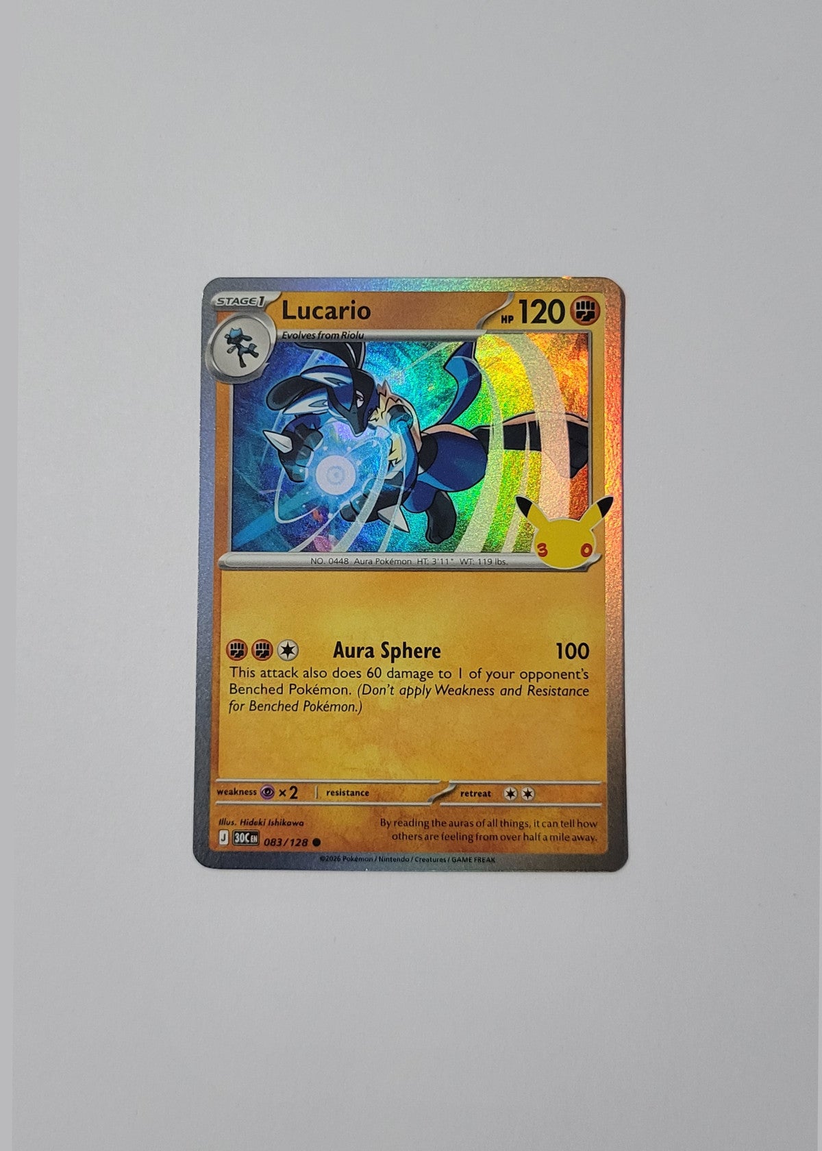 Lucario 083/128 - 30th Celebration