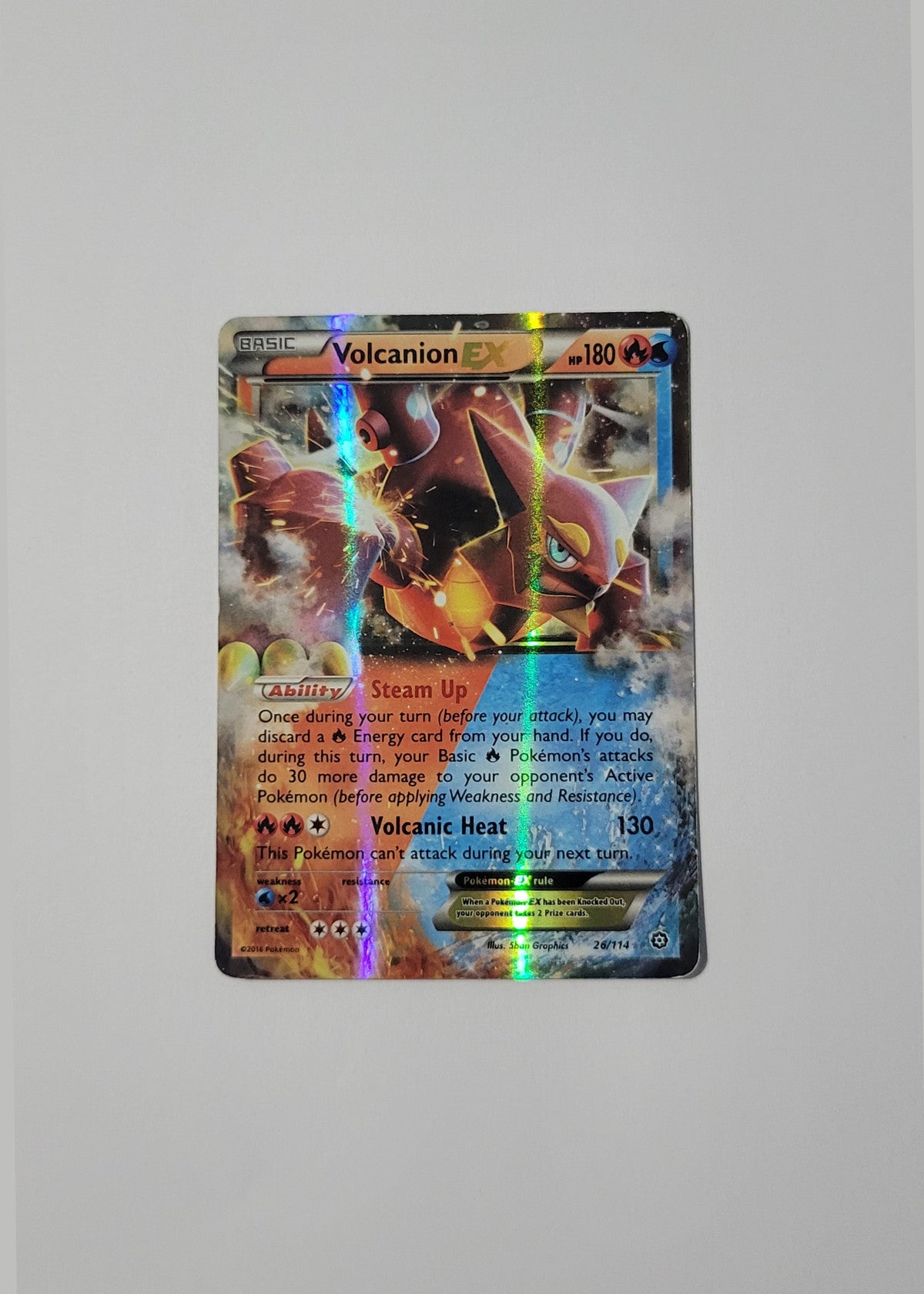Volcanion EX 26/114 - Steam Siege